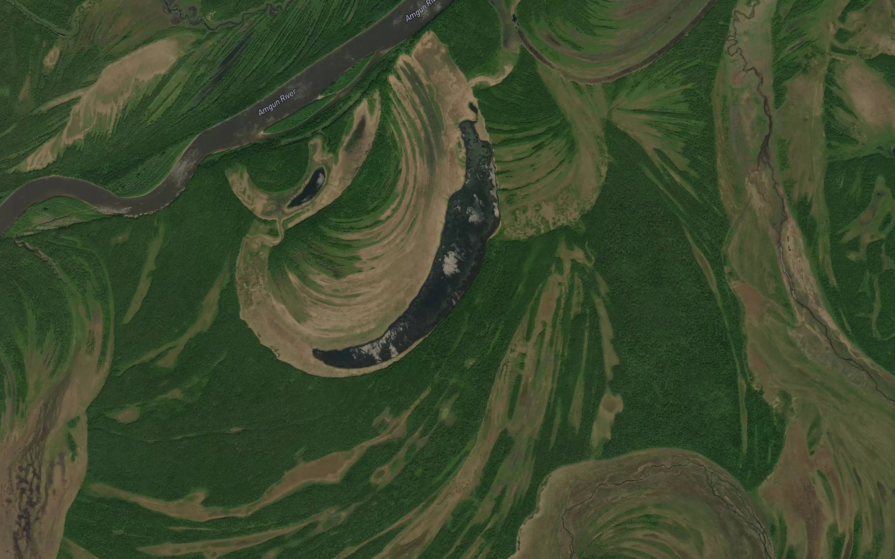 Satellite map of the Ozero Gusinoye