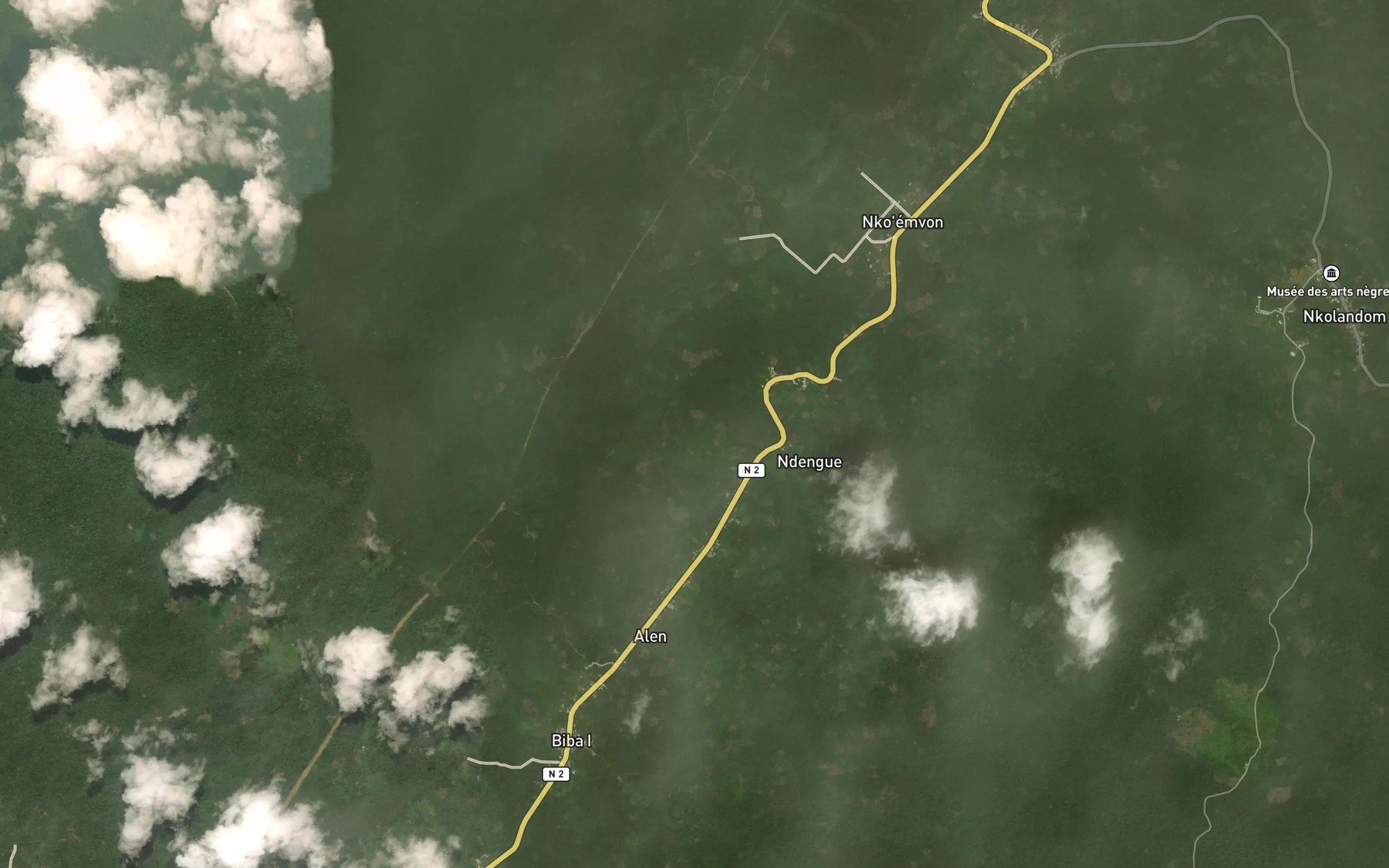 Satellite map of the Mebonde