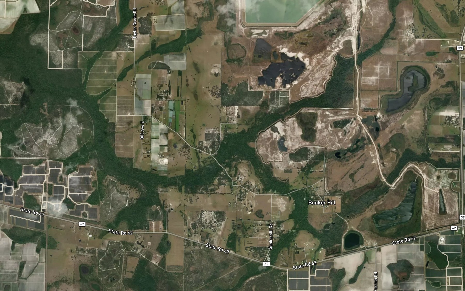Satellite map of the Long Branch