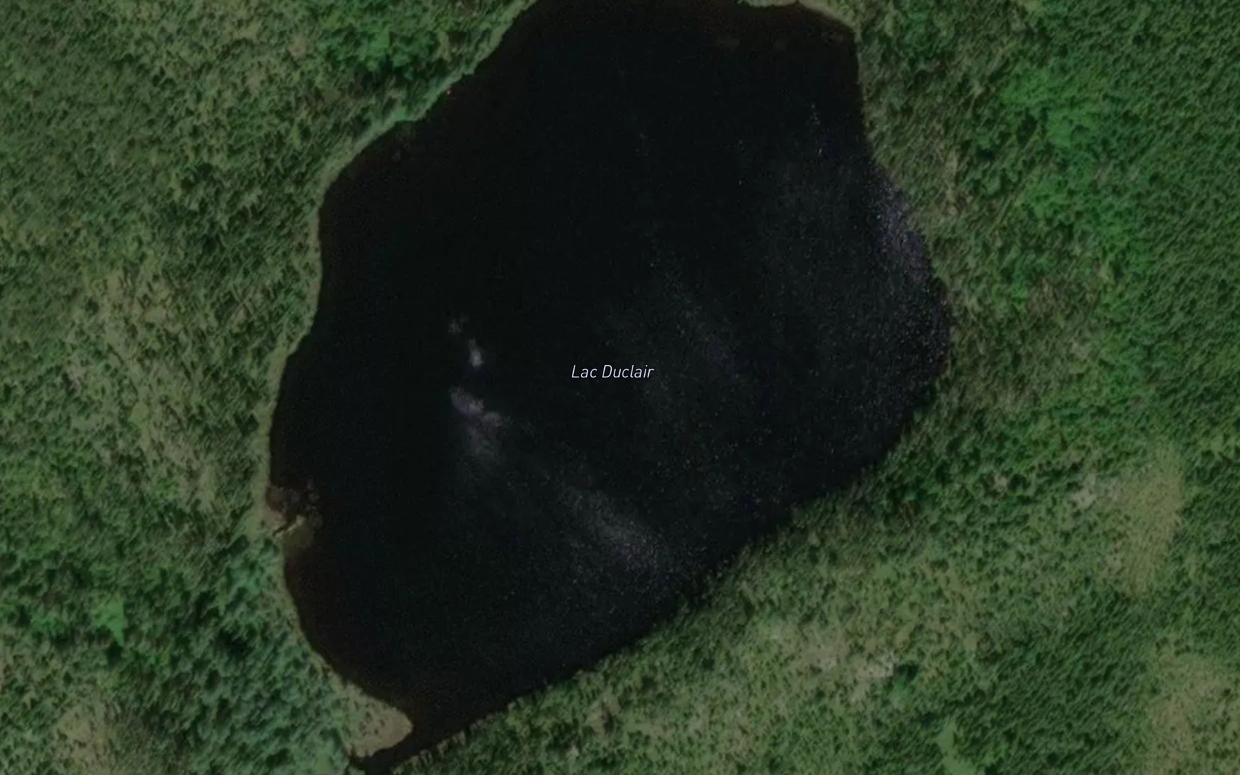 Satellite map of the Lac Duclair