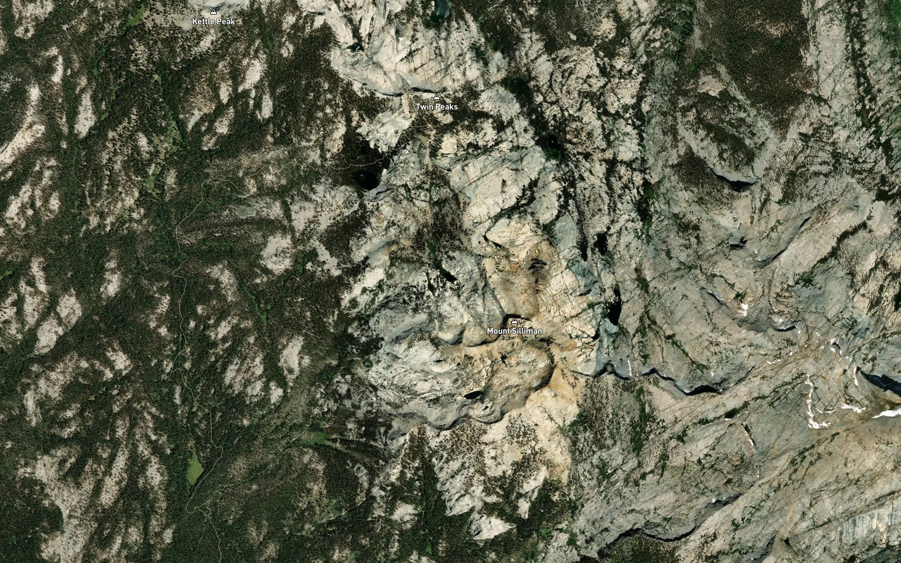 Satellite map of the Little Lake