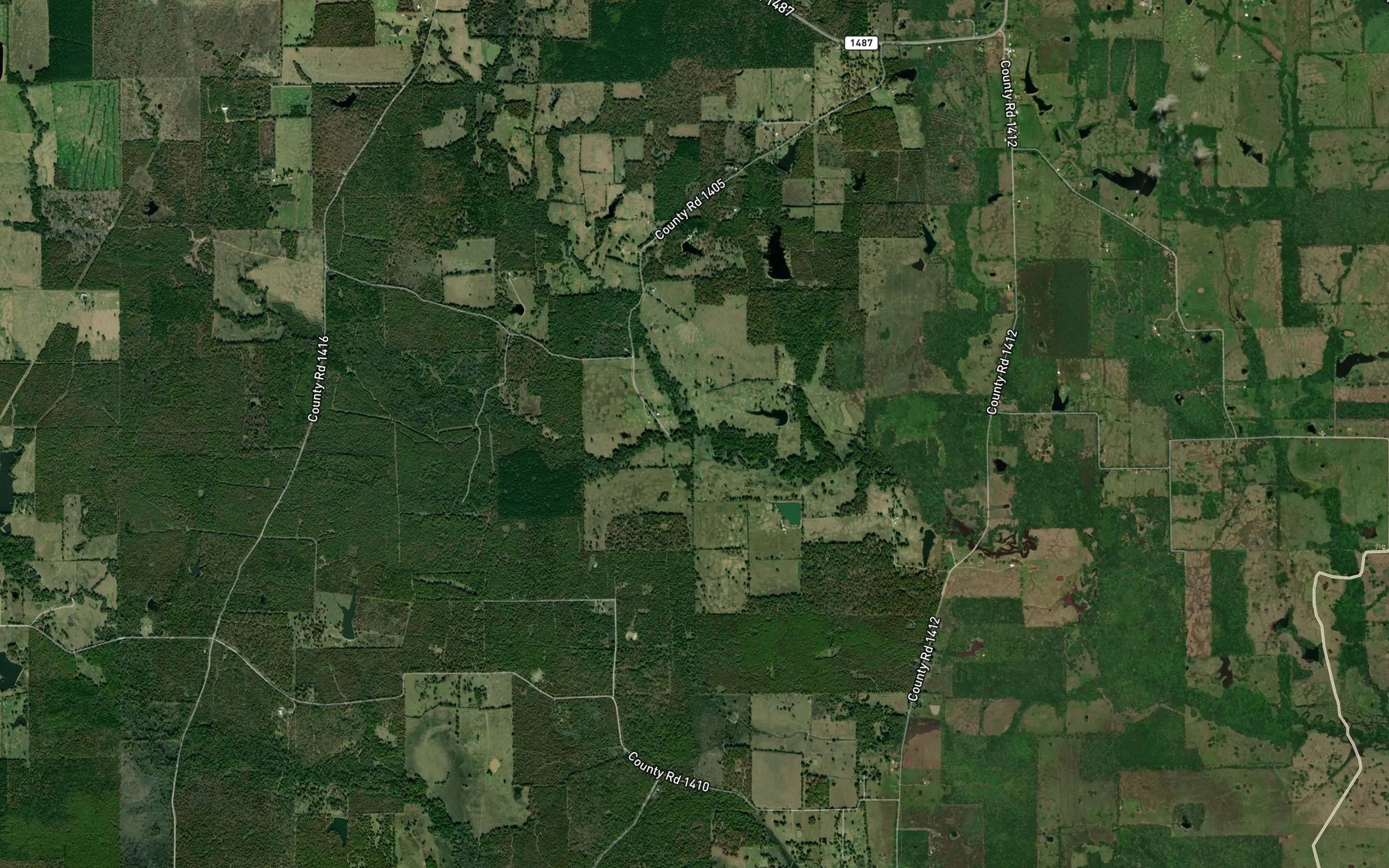 Satellite map of the Pine Branch