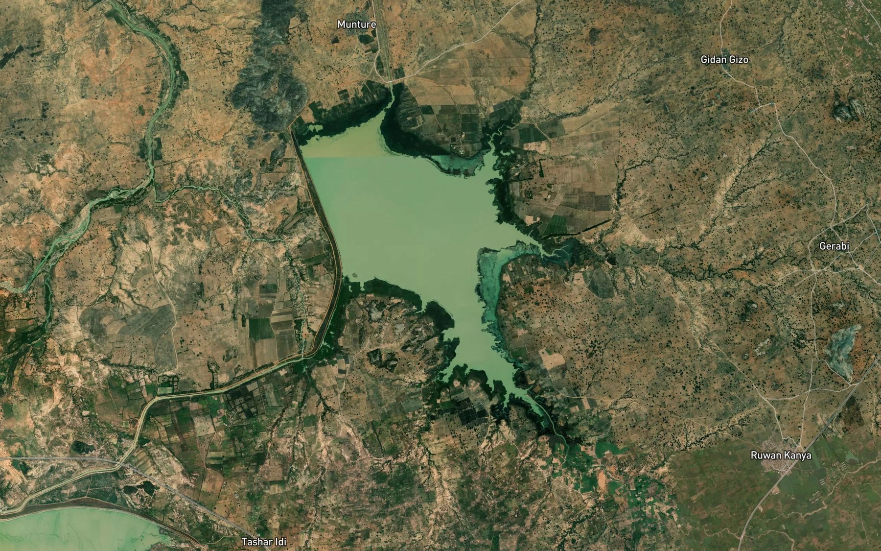 Satellite map of the Ruwan Kenya