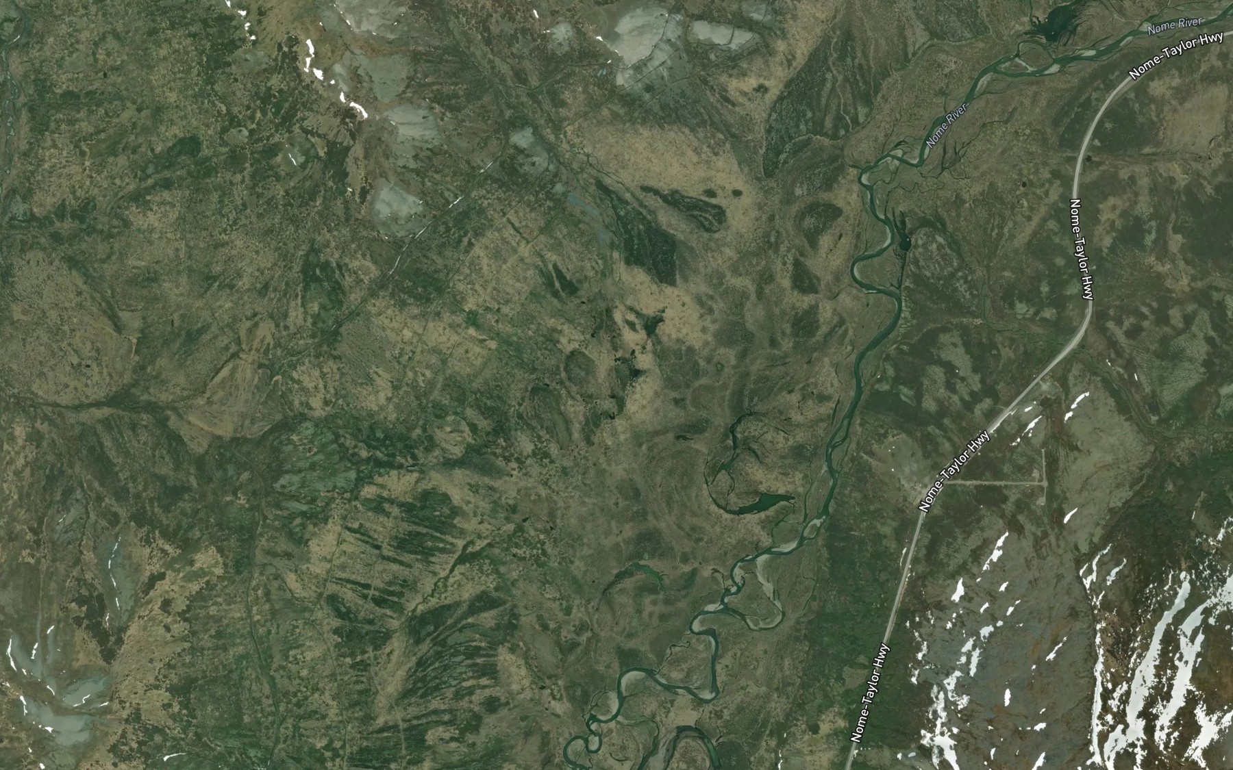 Satellite map of the Willow Creek