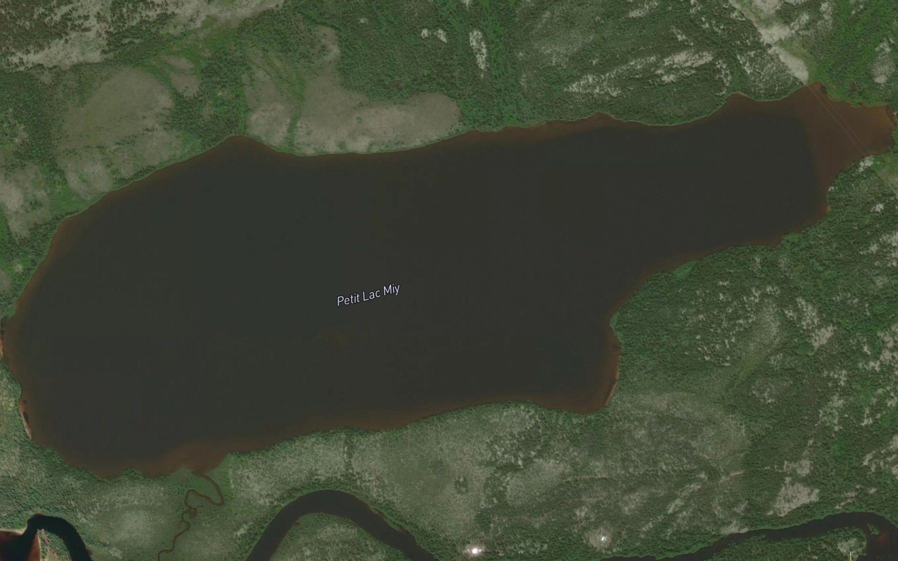 Satellite map of the Petit lac Miy