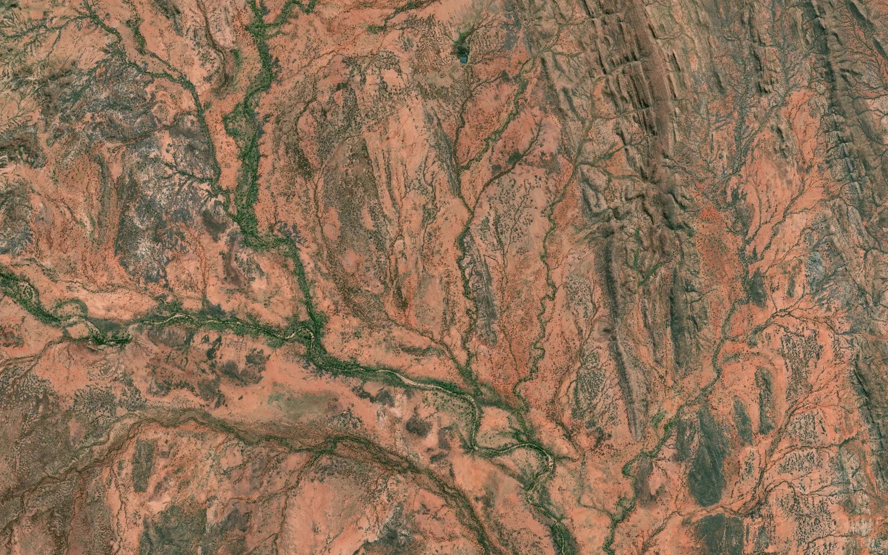 Satellite map of the Timothy Creek