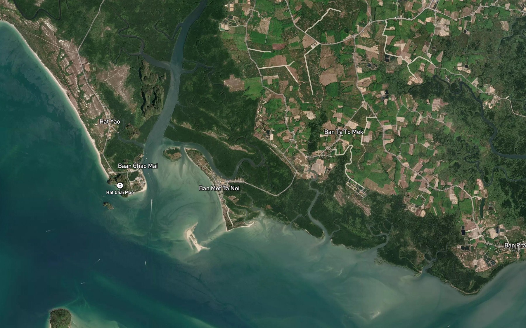 Satellite map of the Khlong Tae Ram