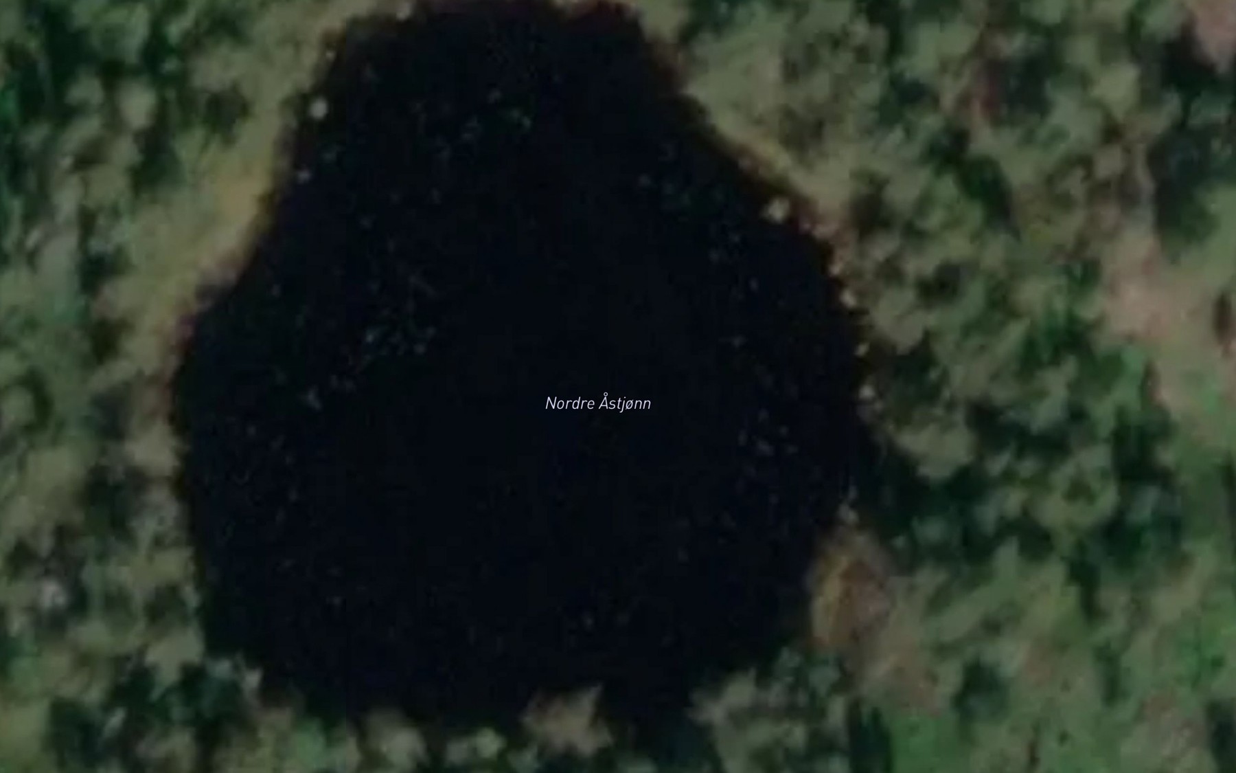 Satellite map of the Nordre Astjonn