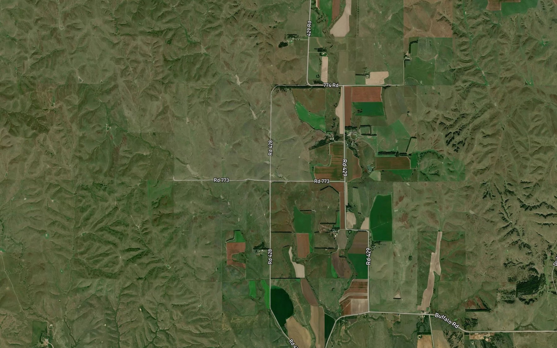 Satellite map of the Neben Reservoir