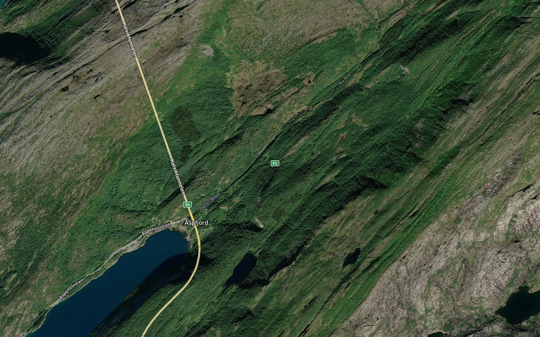 Satellite map of the Molnelva