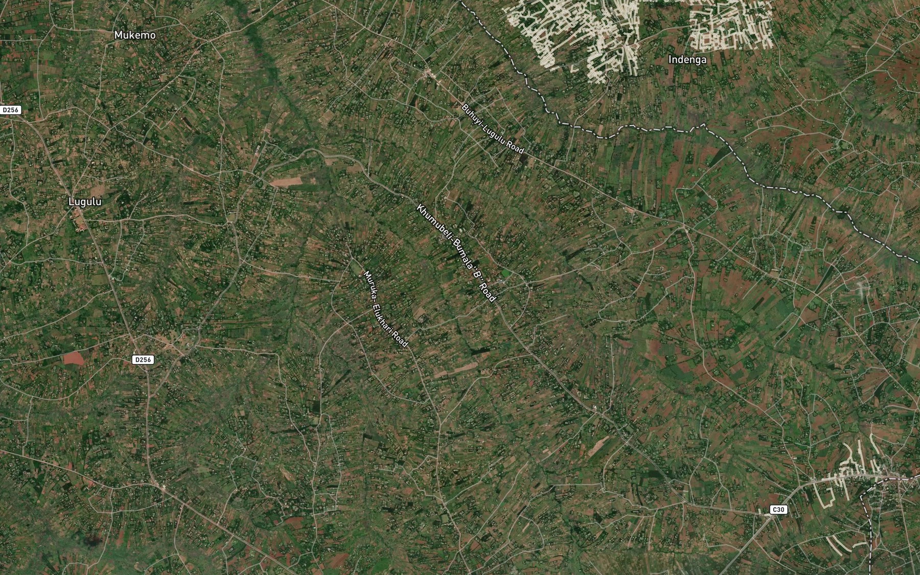 Satellite map of the Bumala Dam