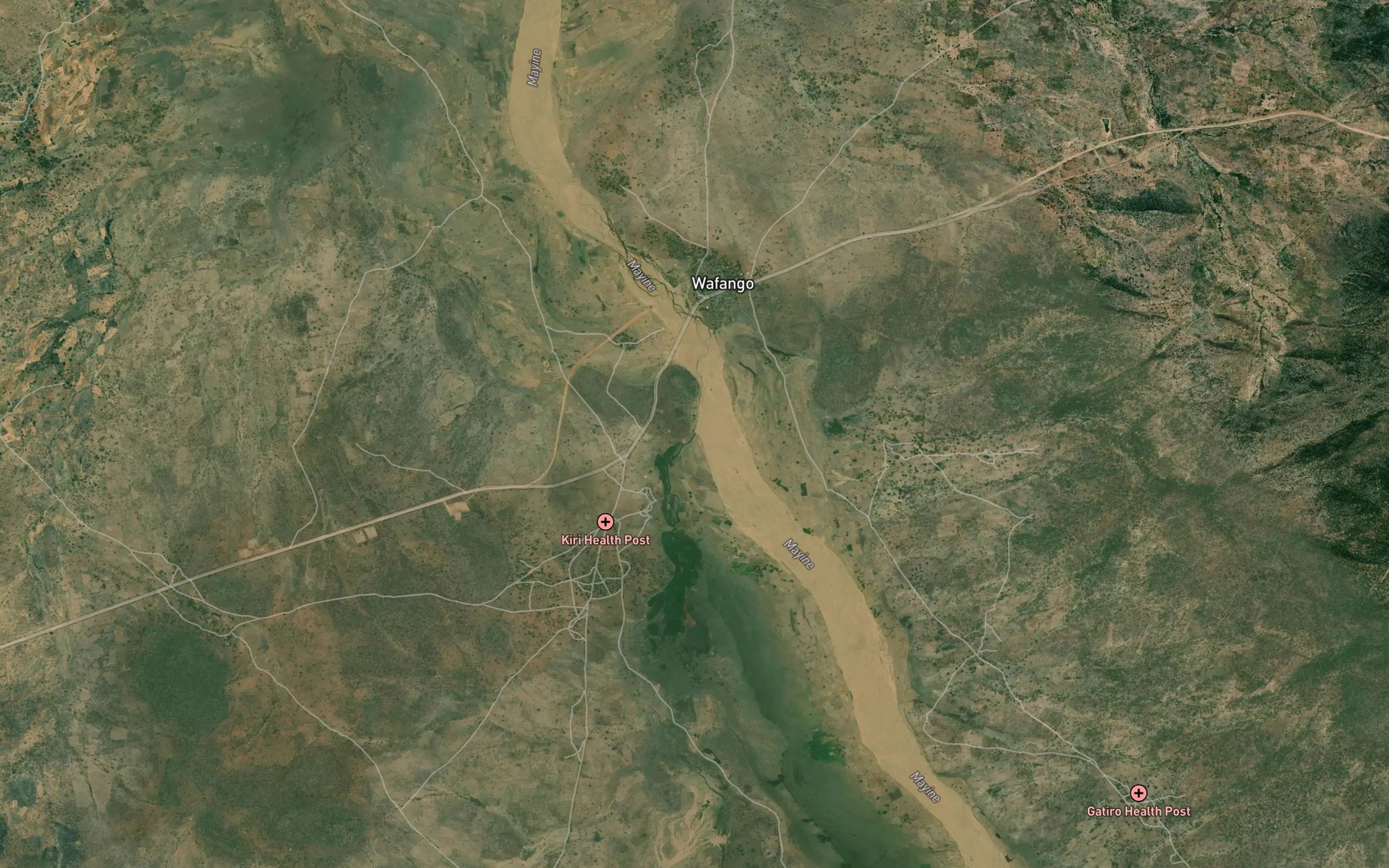 Satellite map of the Sirka