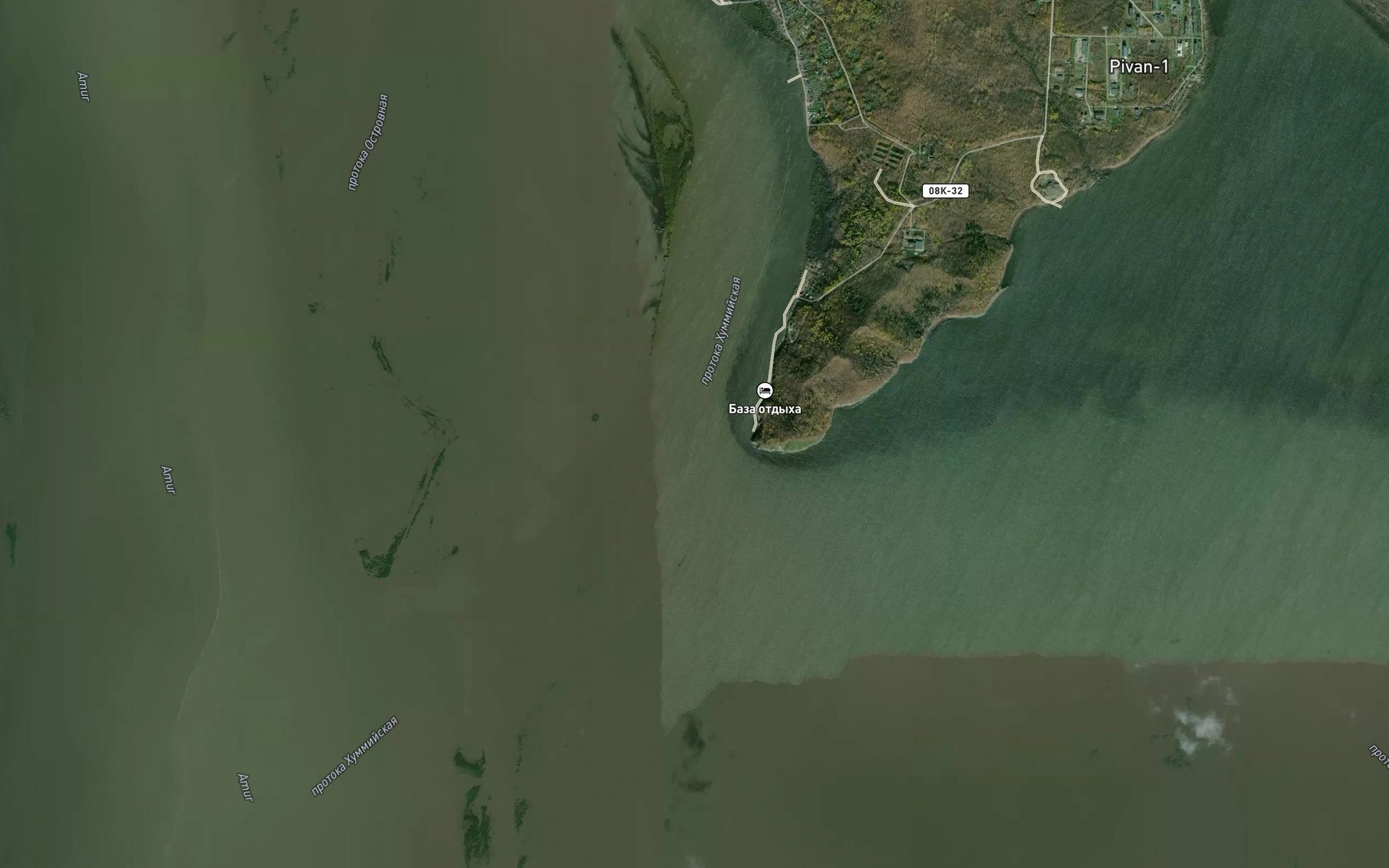 Satellite map of the Protoka Khumminskaya