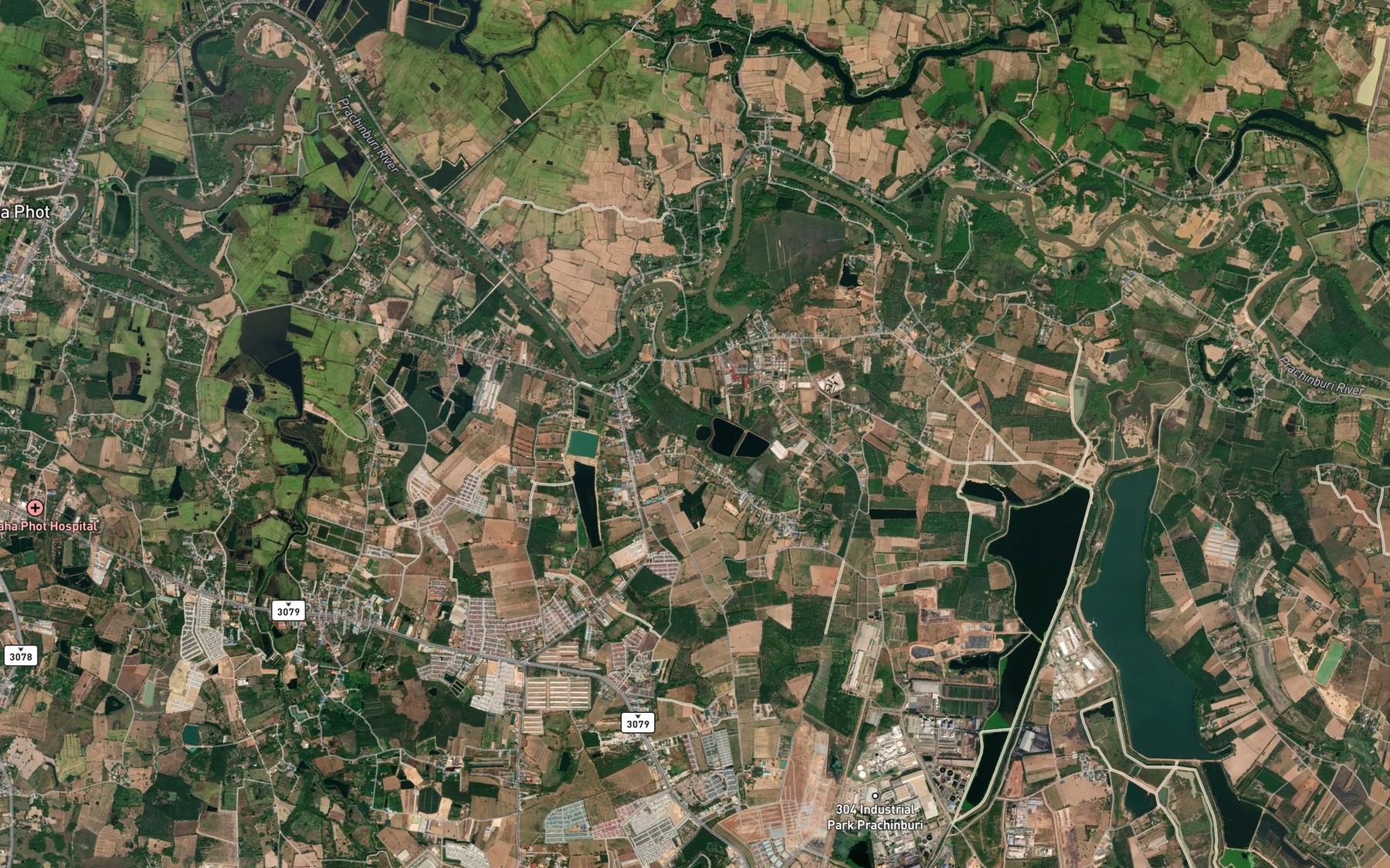 Satellite map of the Nong Khlo