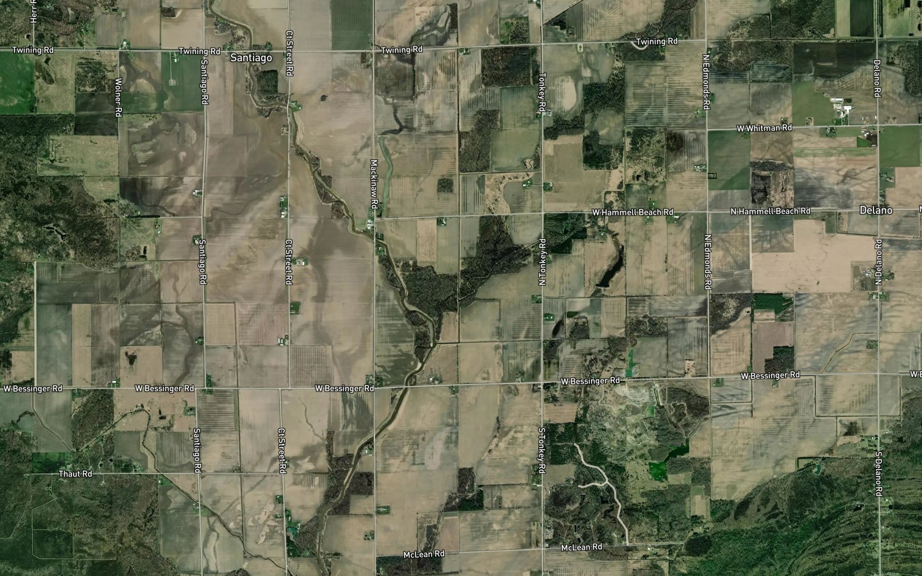 Satellite map of the Dixie H Drain