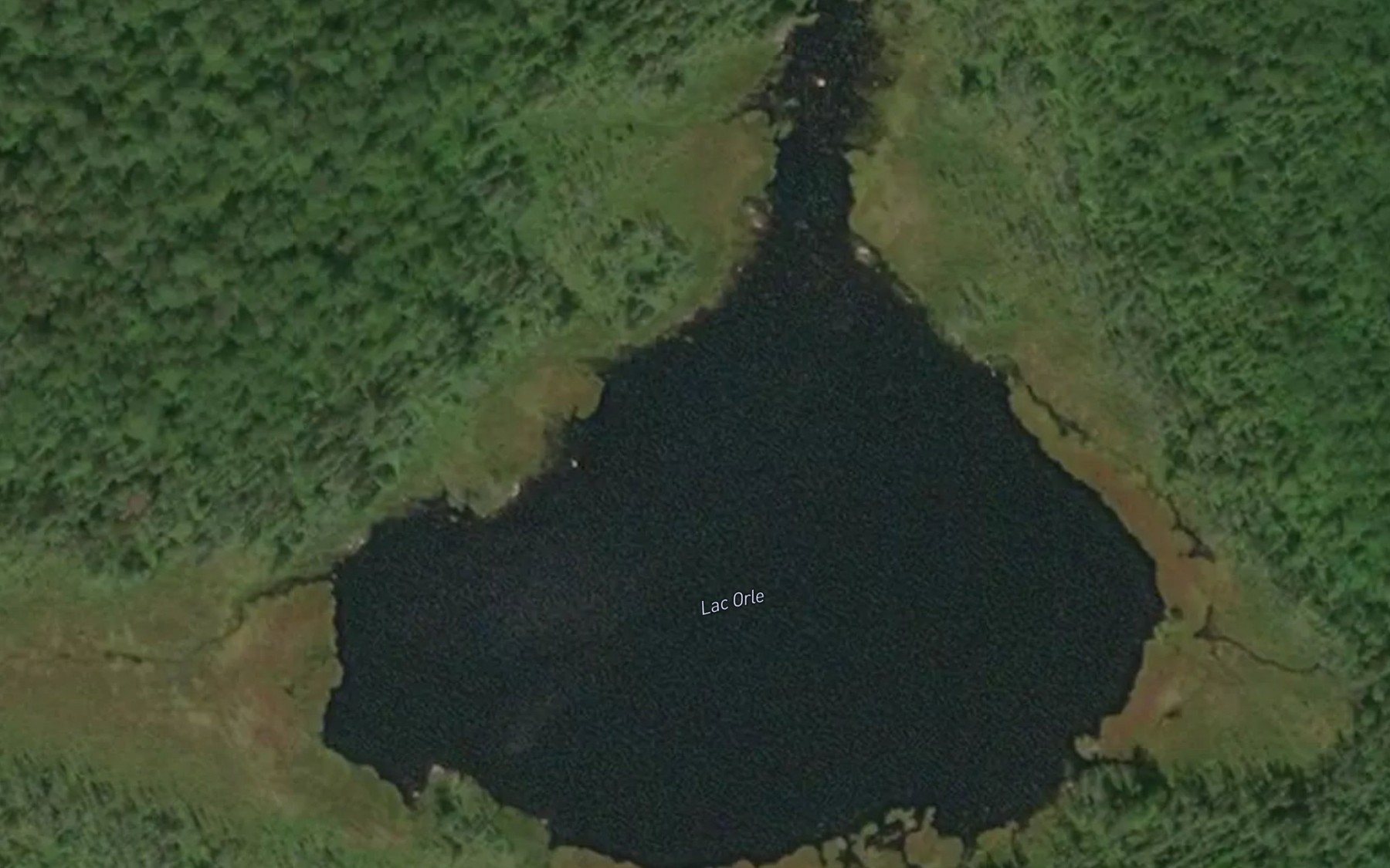 Satellite map of the Lac Orle