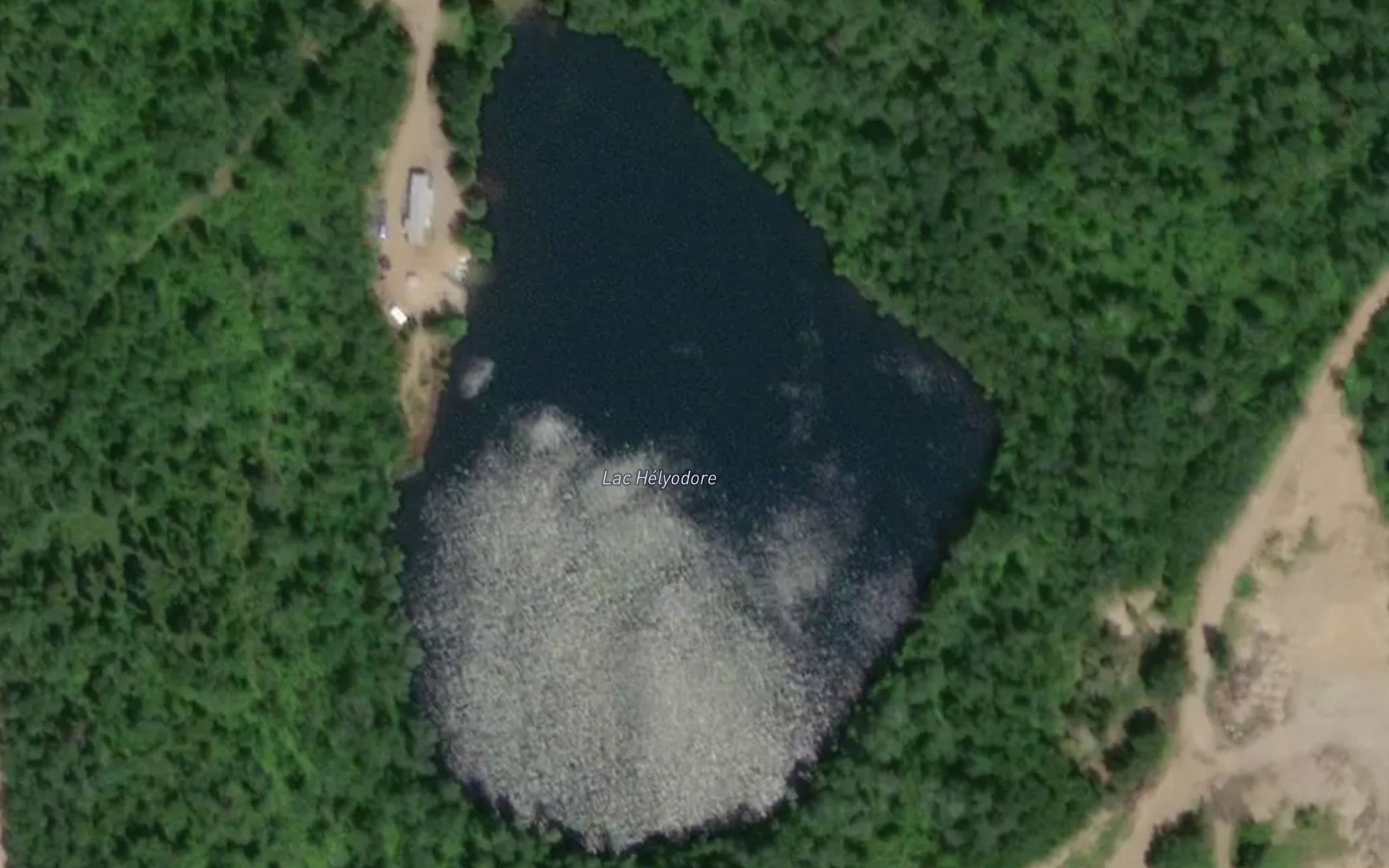 Satellite map of the Lac Helyodore