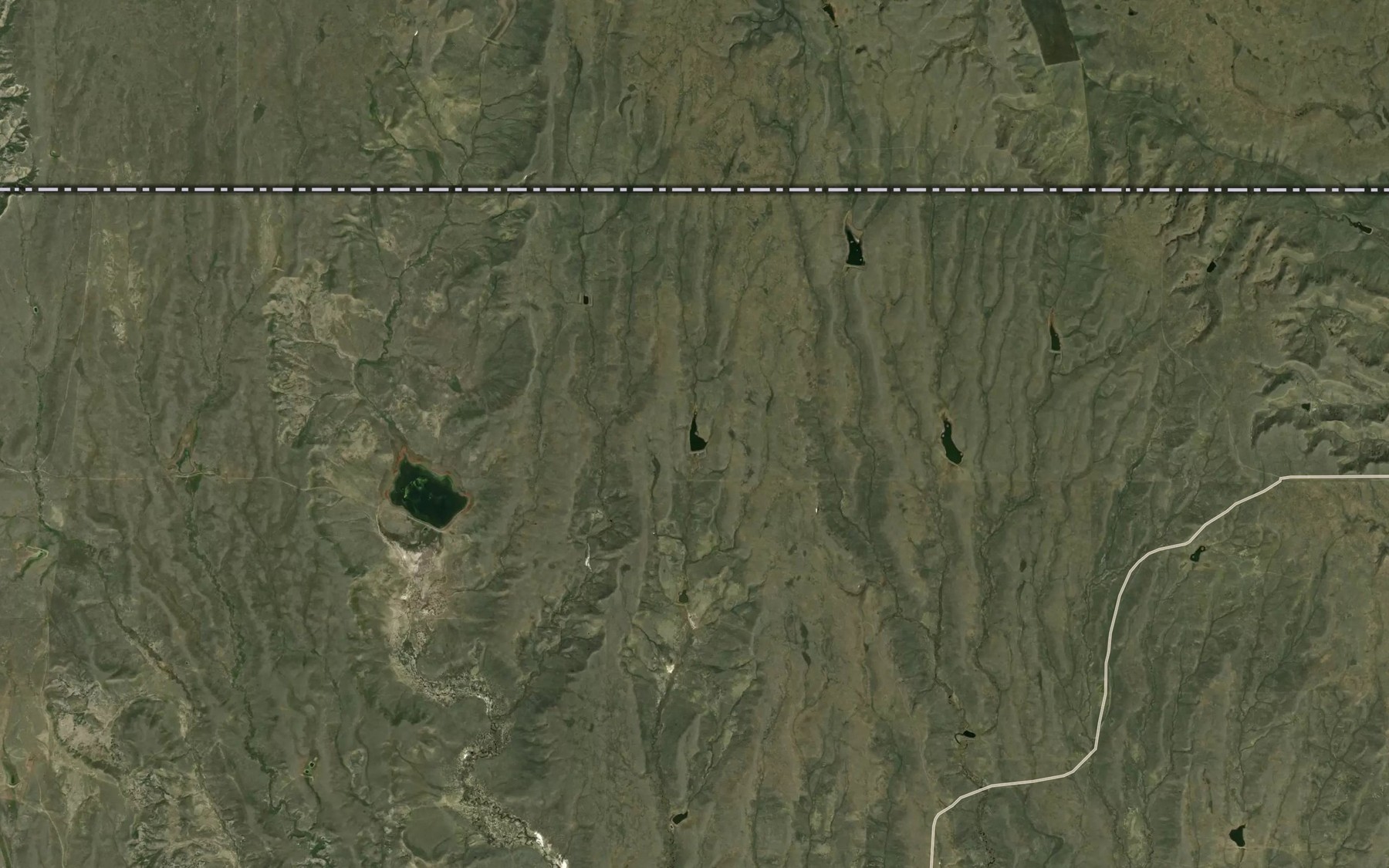 Satellite map of the Quick Reservoir