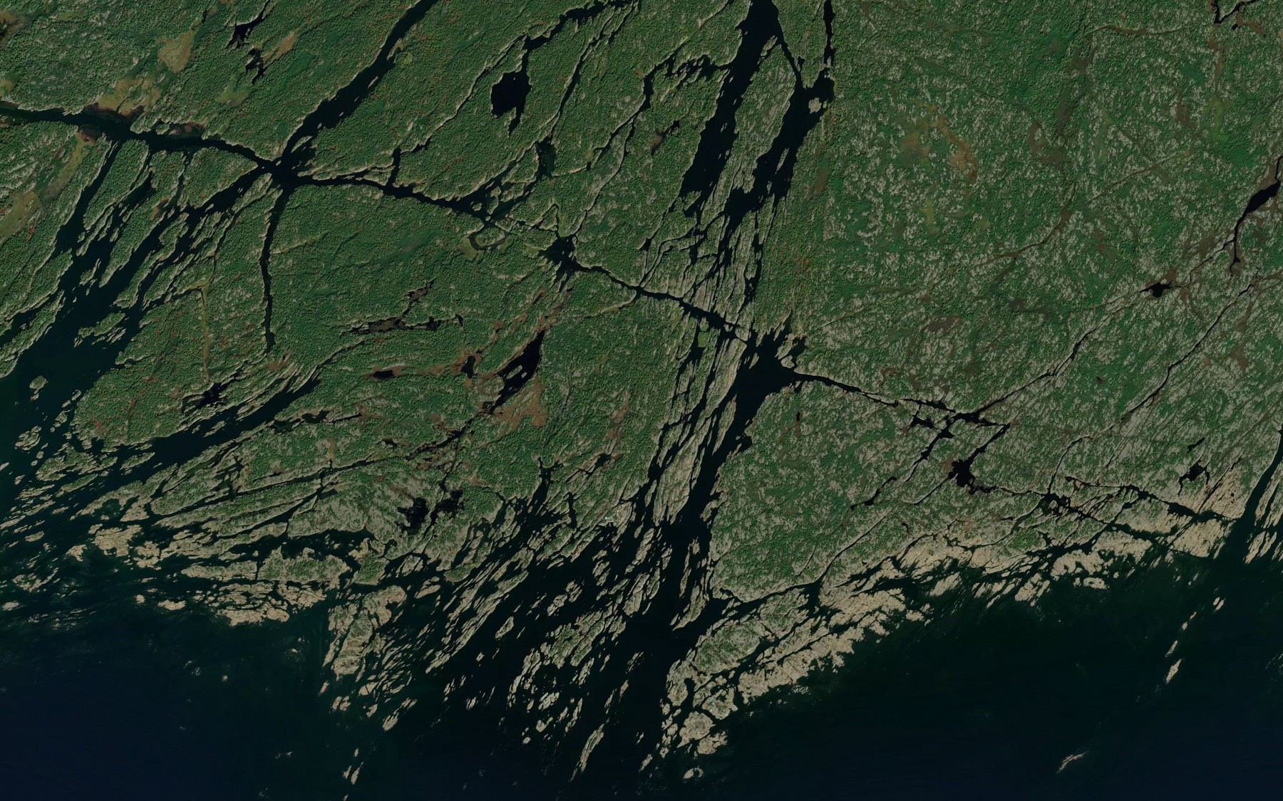 Satellite map of the Cross Channel