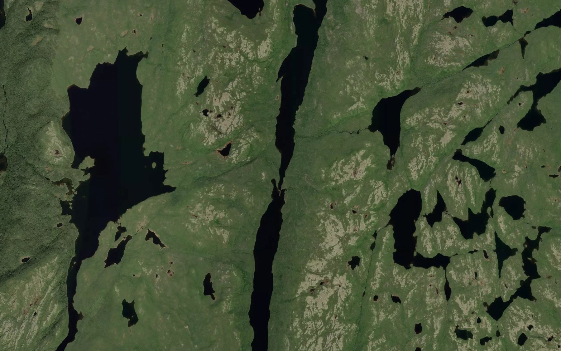 Satellite map of the Lac Jack-Belvin