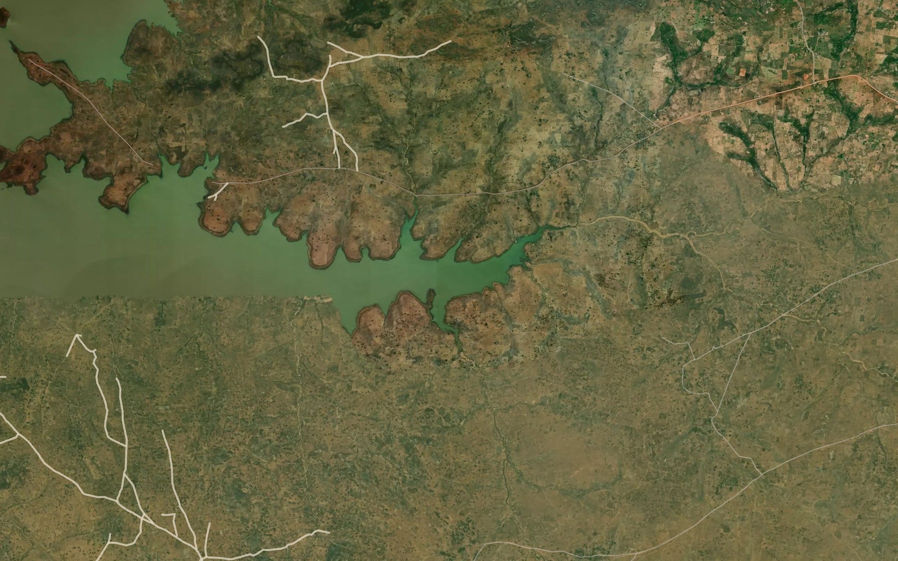 Satellite map of the River Waydna