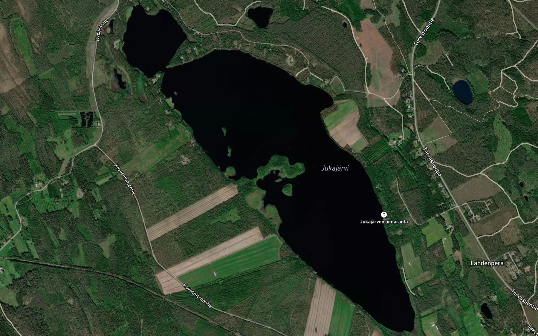 Satellite map of the Jukajarvi
