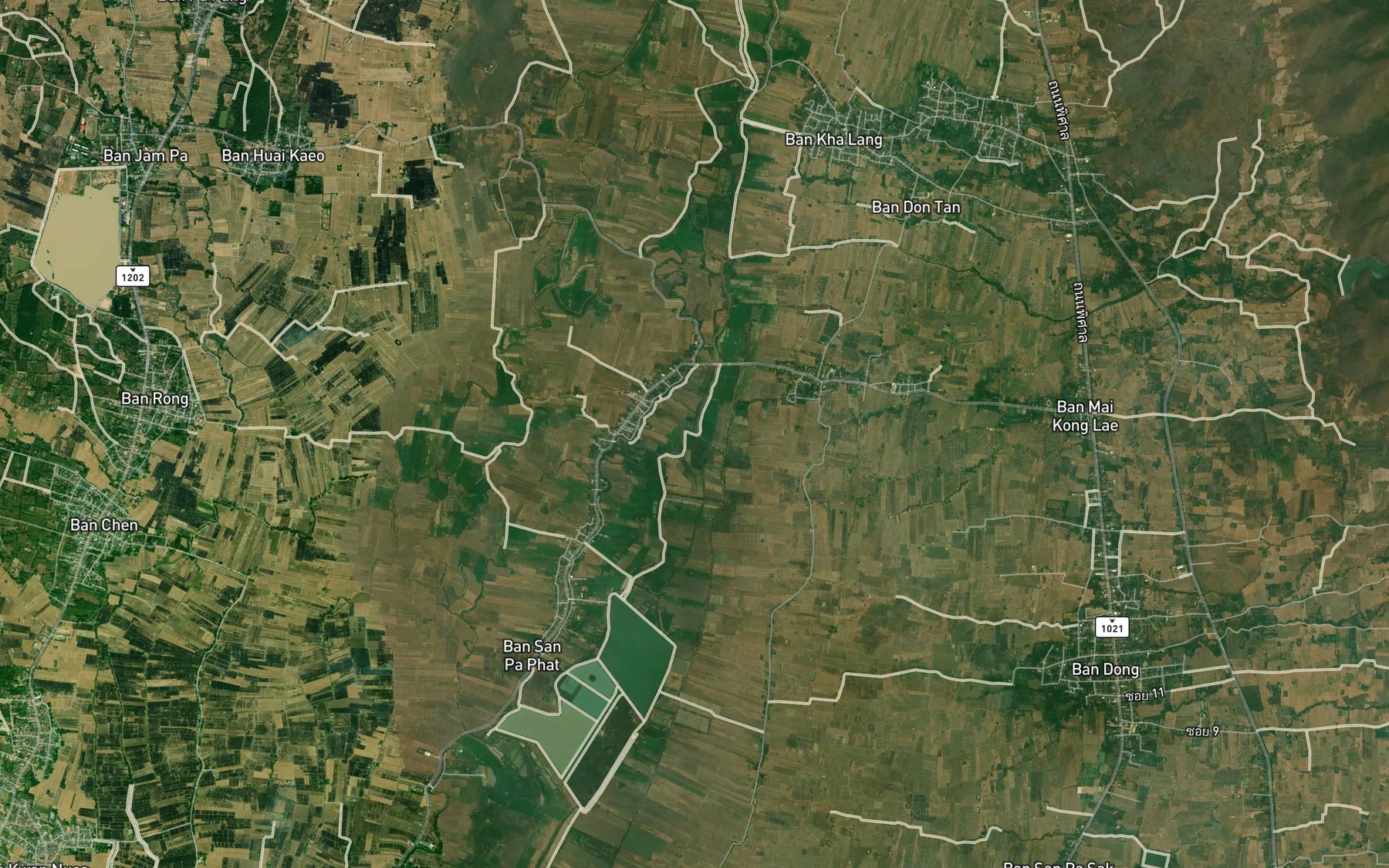 Satellite map of the Nam Rong Khwang