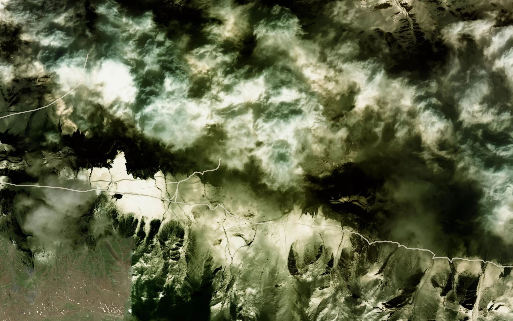 Satellite map of the Dzhaldzhir