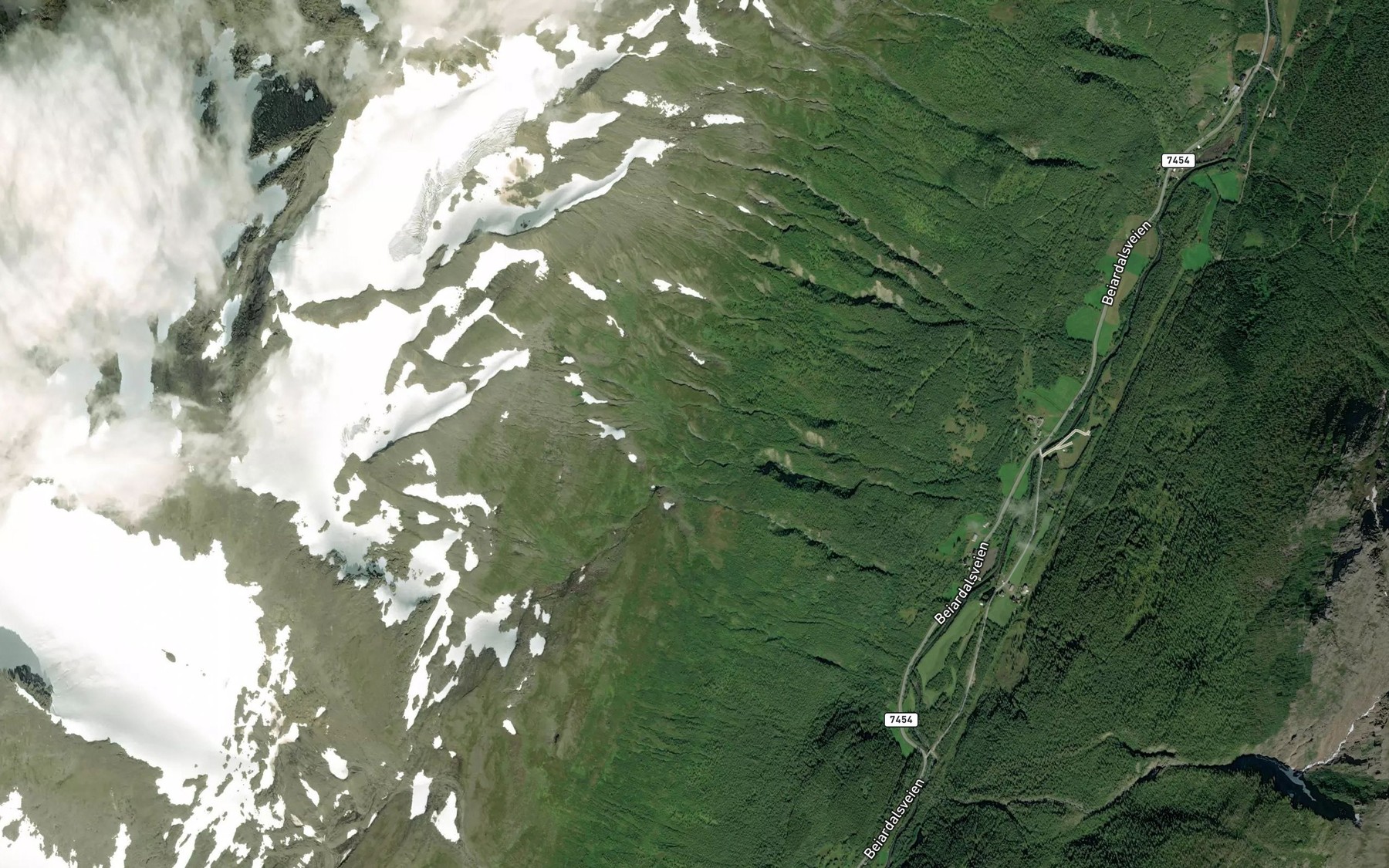 Satellite map of the Nylabekken