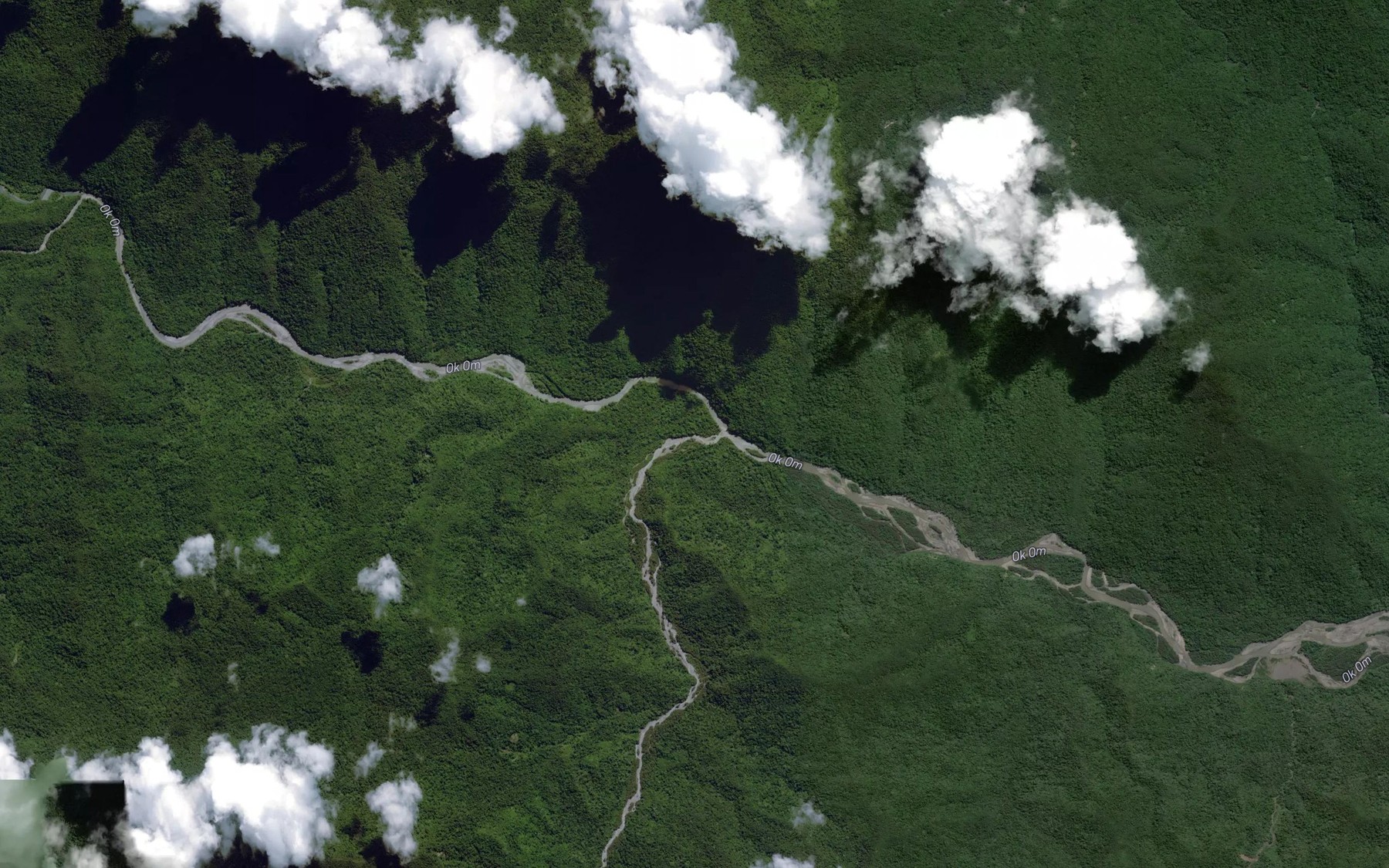 Satellite map of the Ogon River
