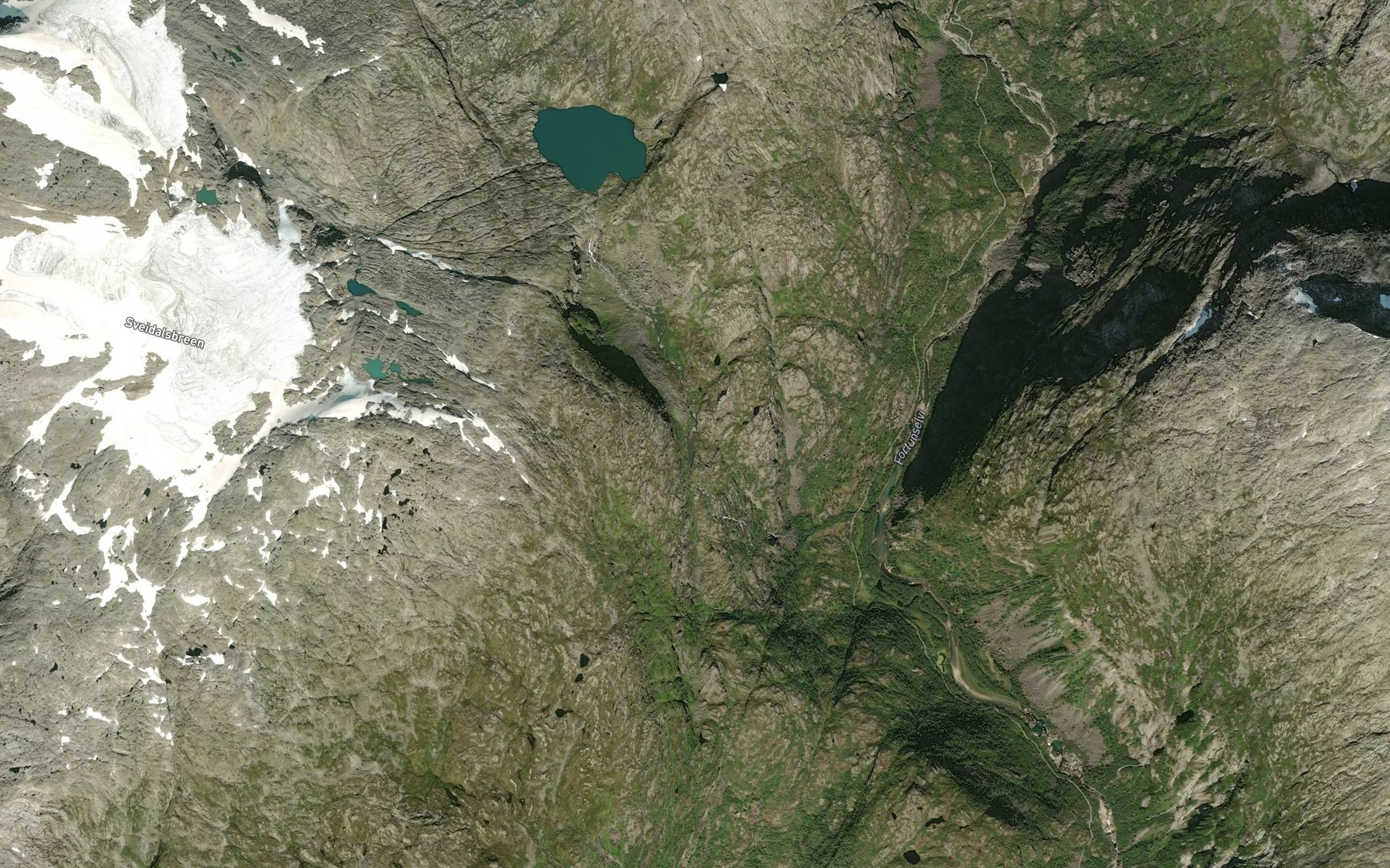 Satellite map of the Aseteelvi