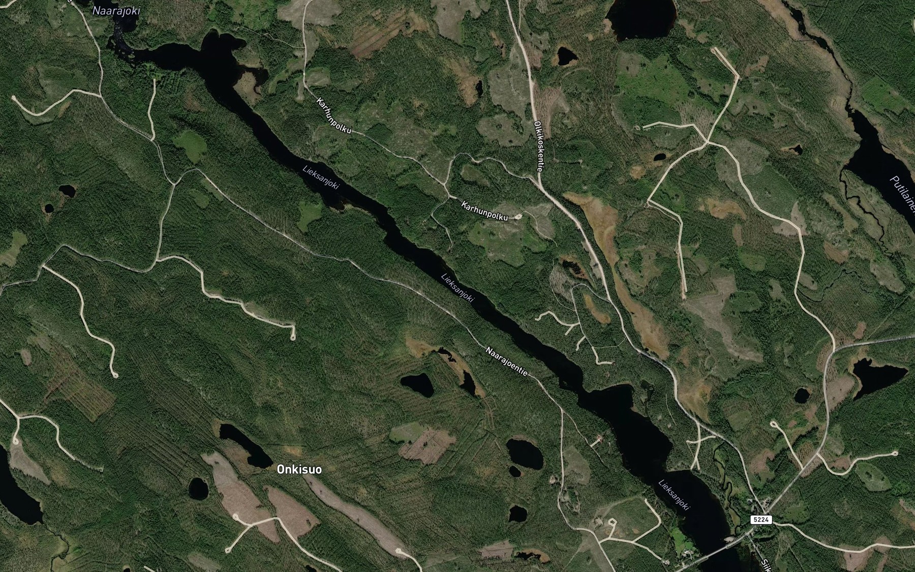 Satellite map of the Pajuvirta