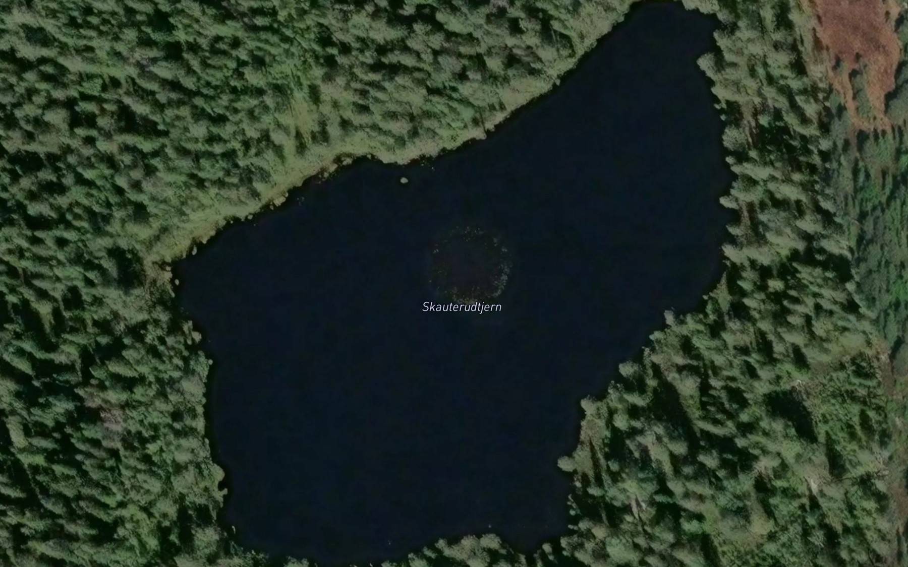 Satellite map of the Skauterudstjenn