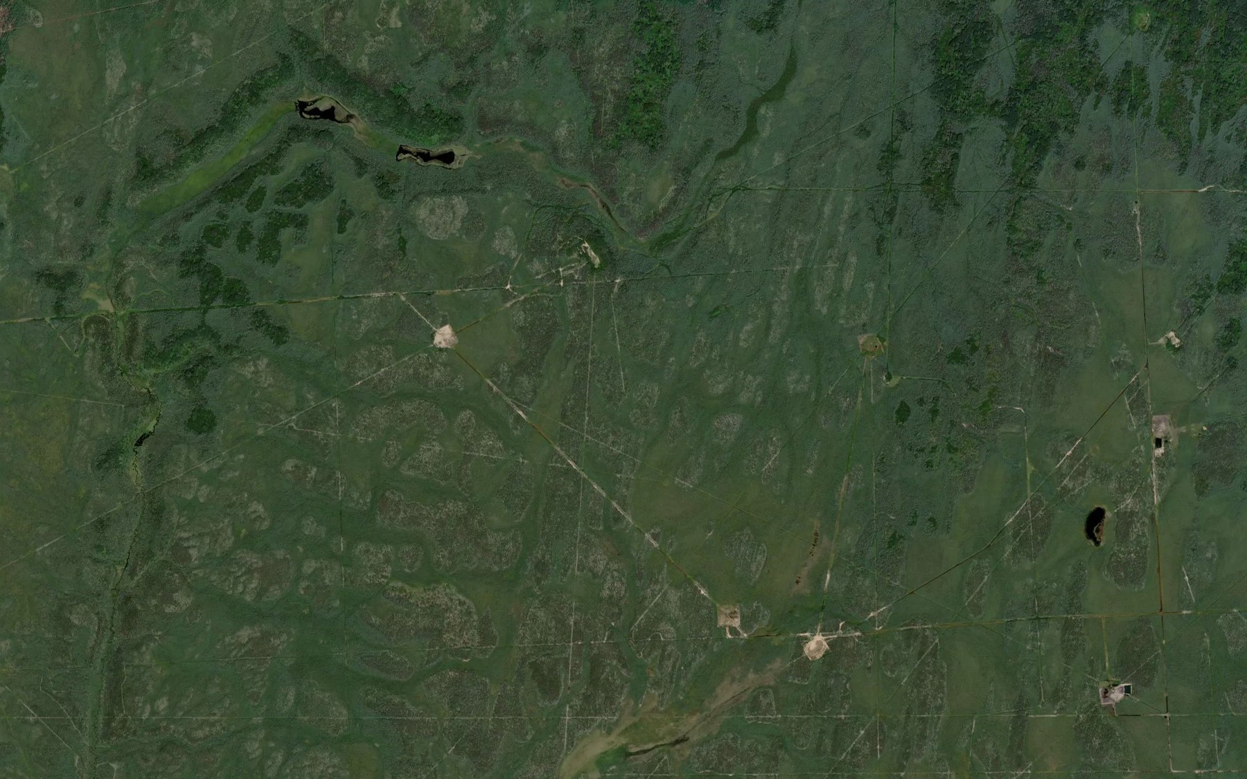 Satellite map of the Birley Creek