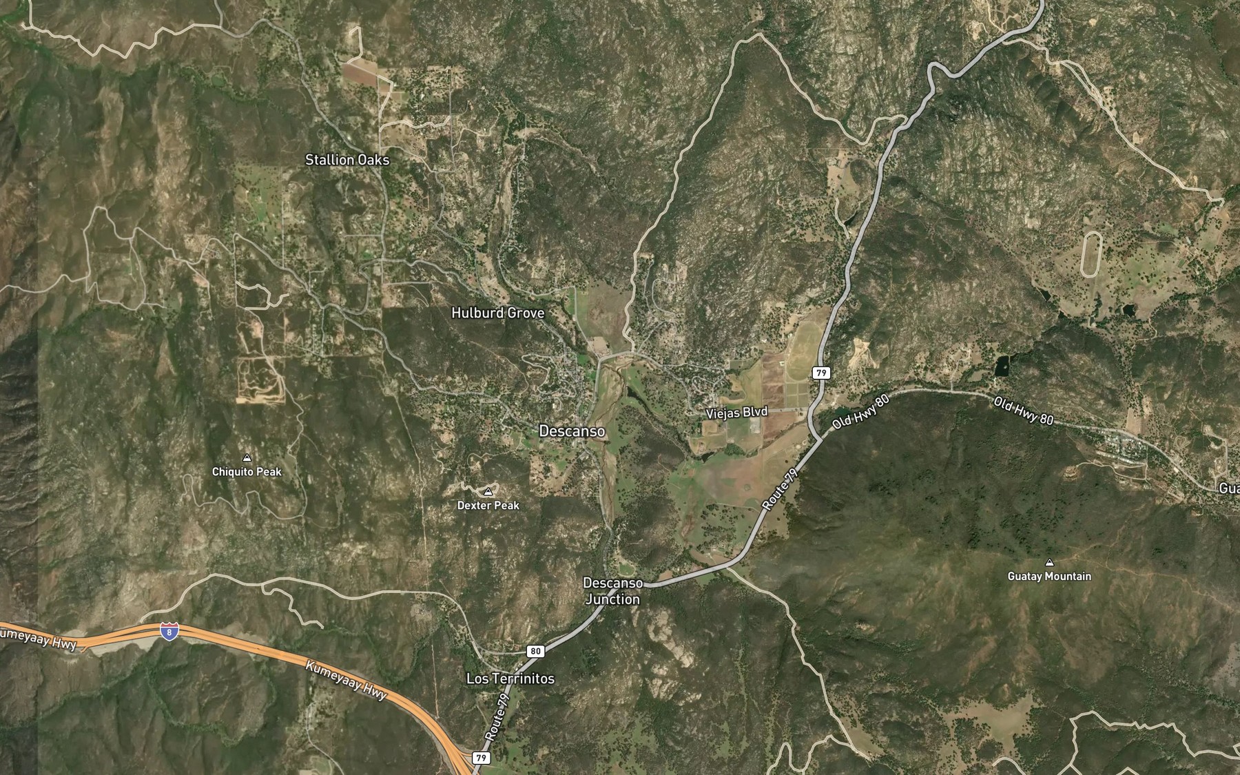 Satellite map of the Samagatuma Creek