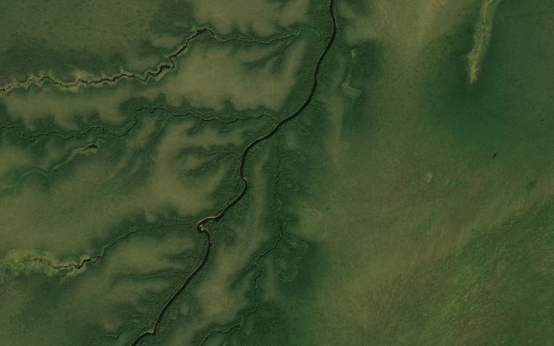 Satellite map of the Little Sutherland River