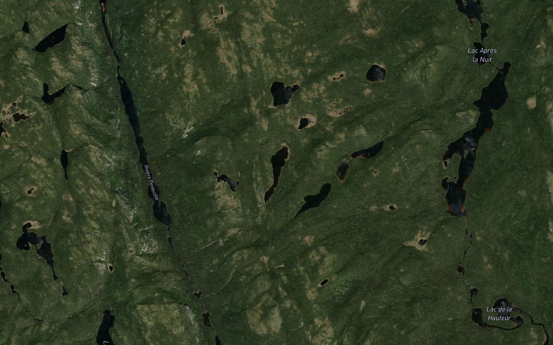 Satellite map of the Lac Commingue