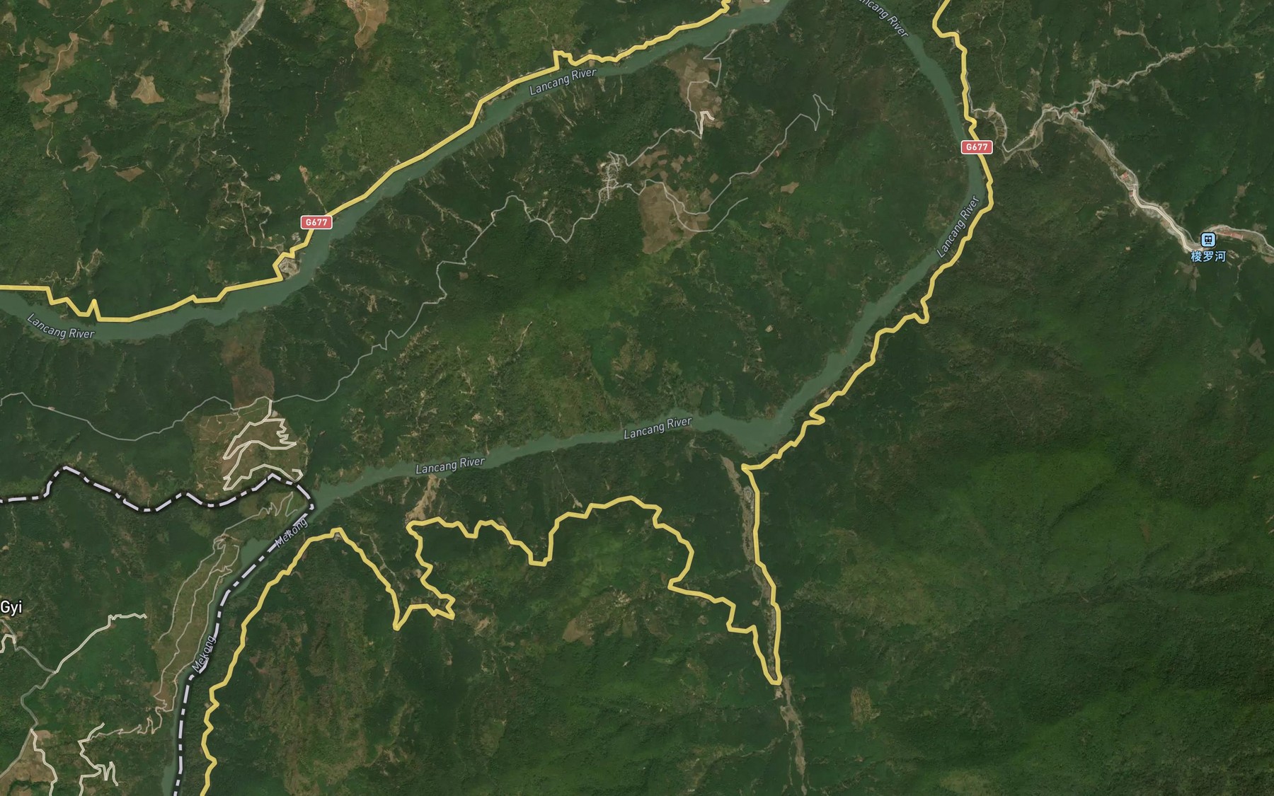 Satellite map of the Buyuan Jiang