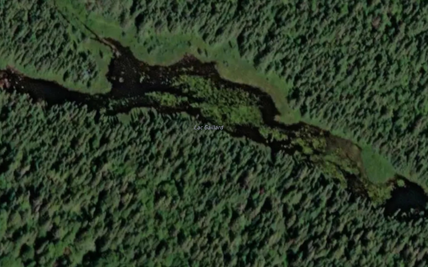 Satellite map of the Lac Gaillard
