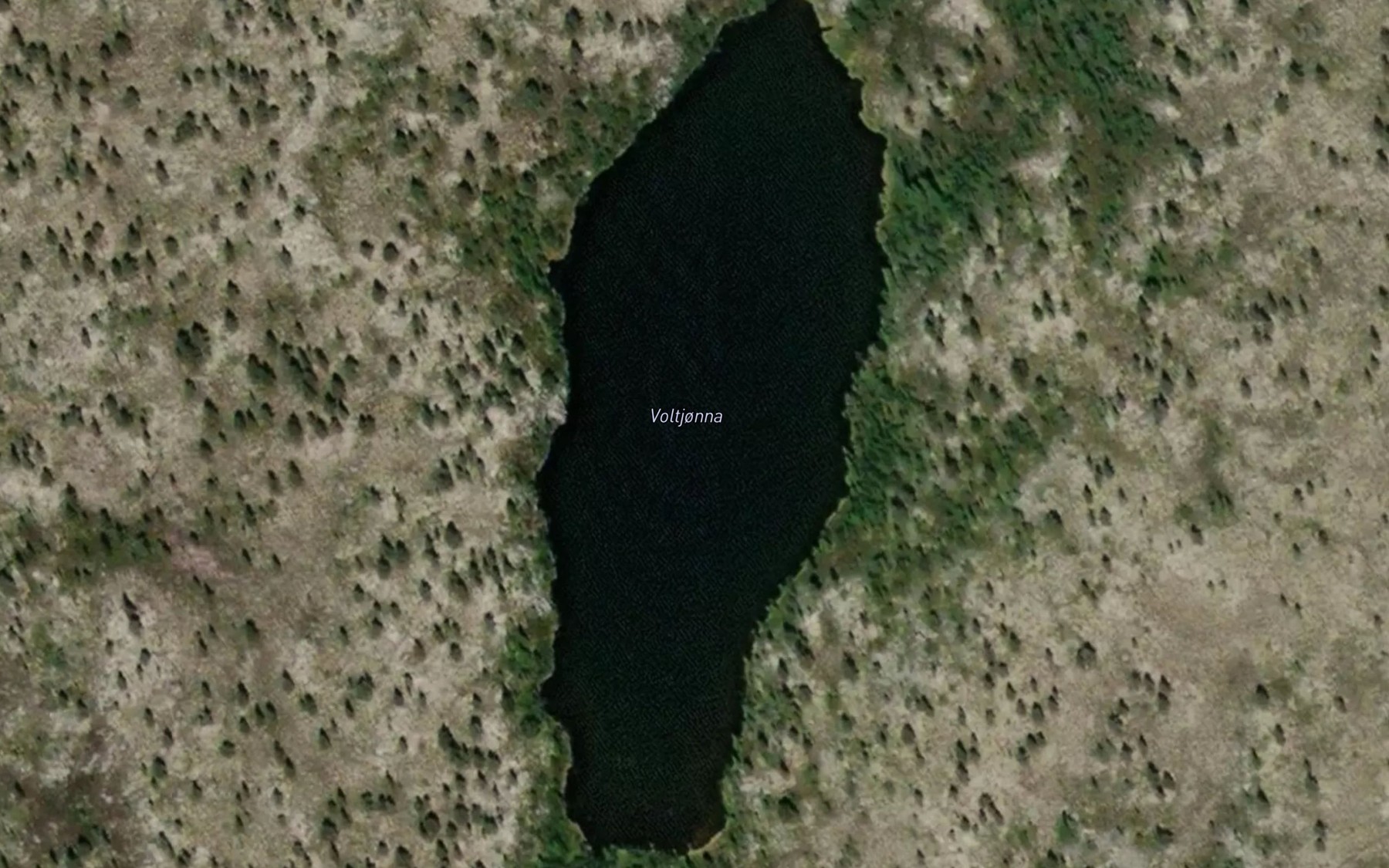Satellite map of the Vordtjorna