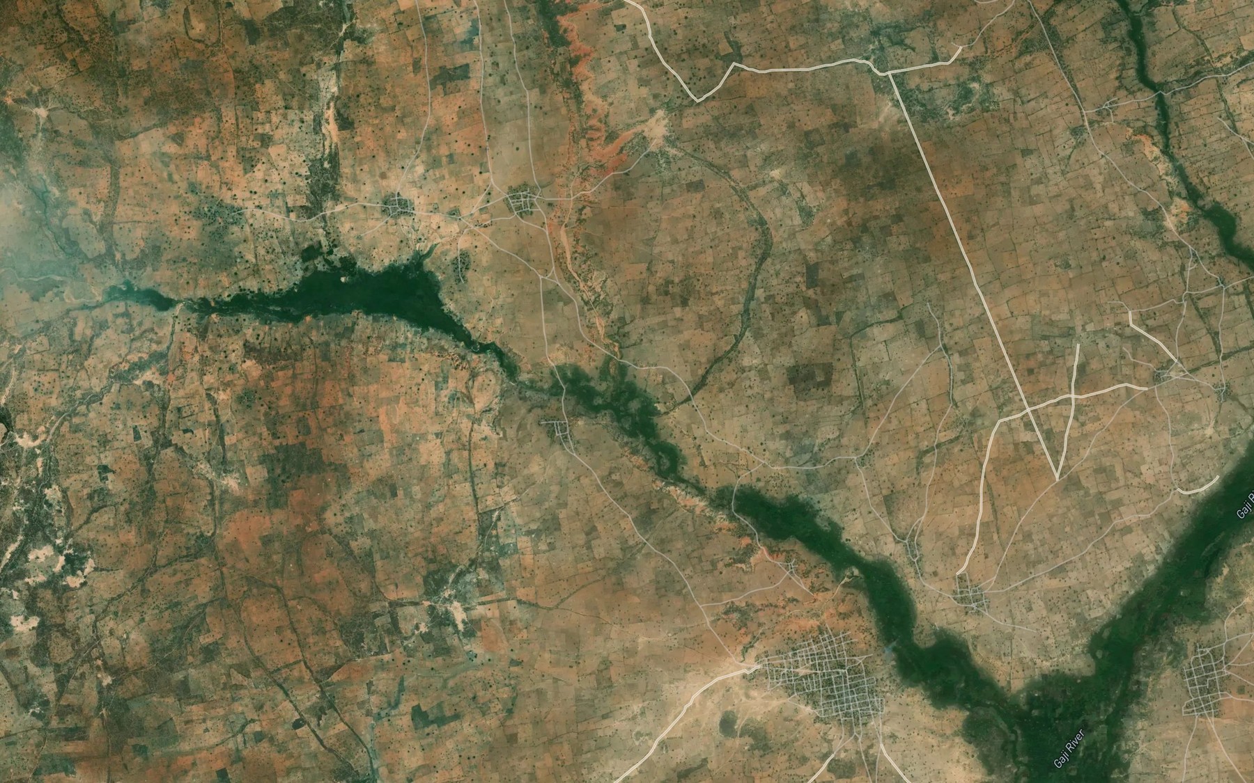 Satellite map of the River Junguri