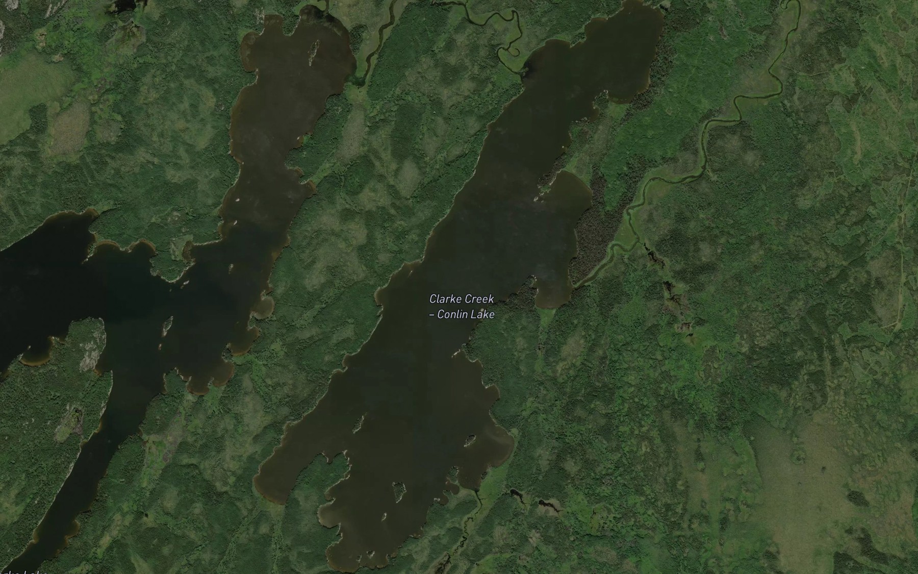 Satellite map of the Conlin Lake