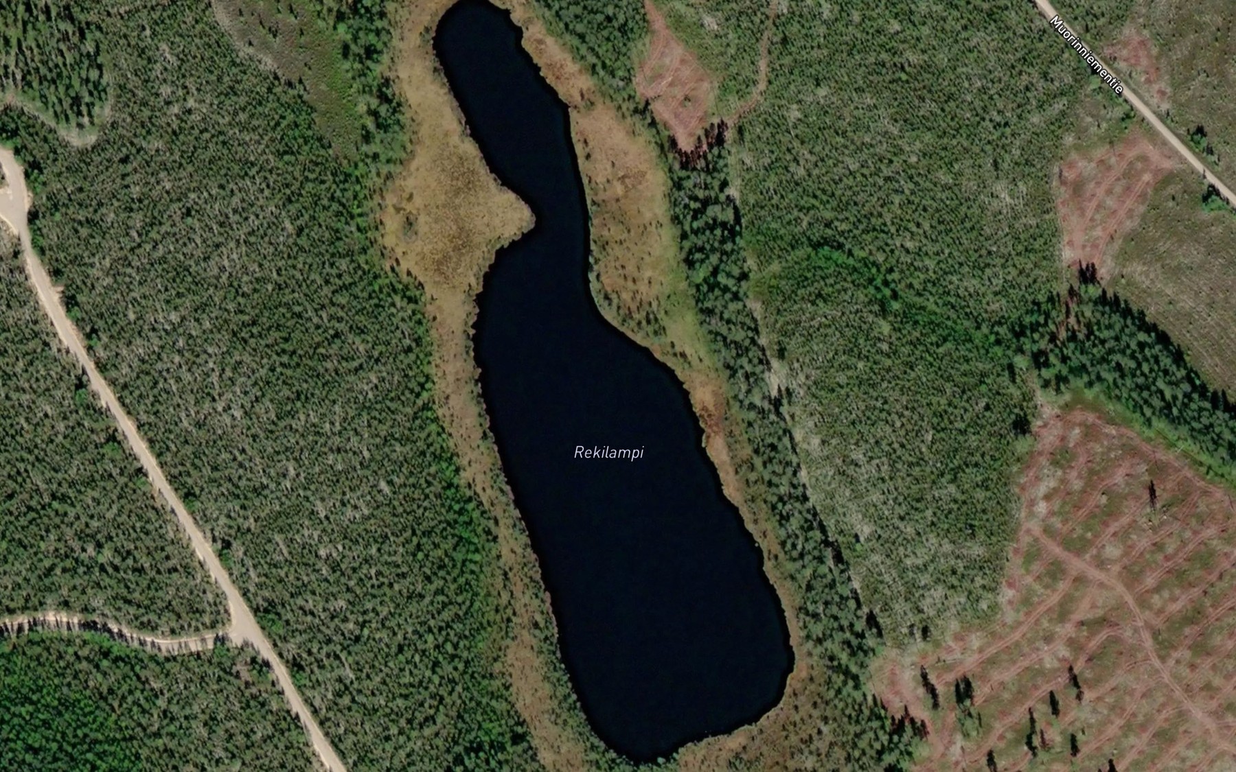 Satellite map of the Rekilampi