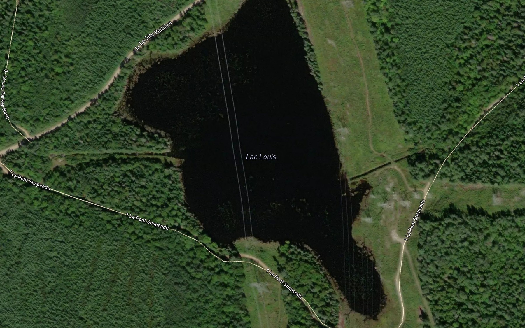 Satellite map of the Lac Louis