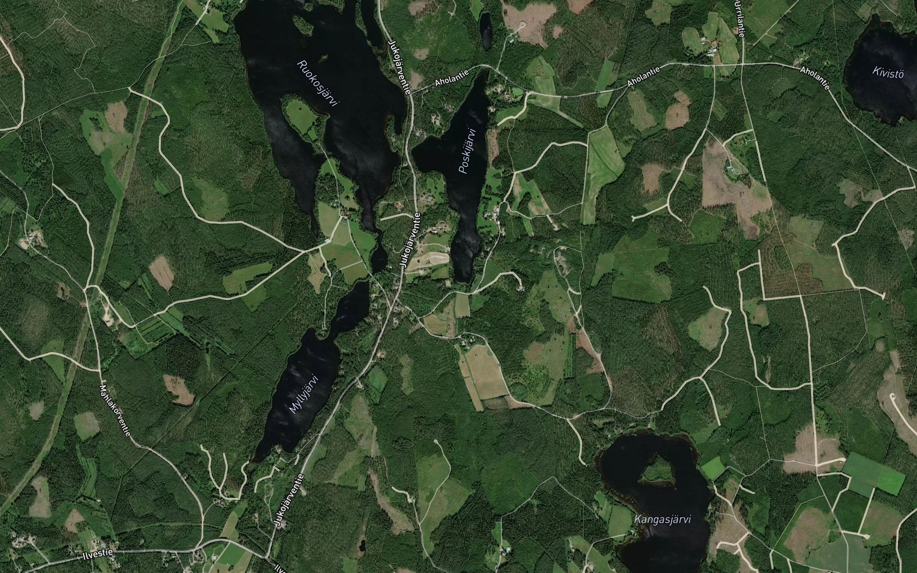 Satellite map of the Pokelanpuro
