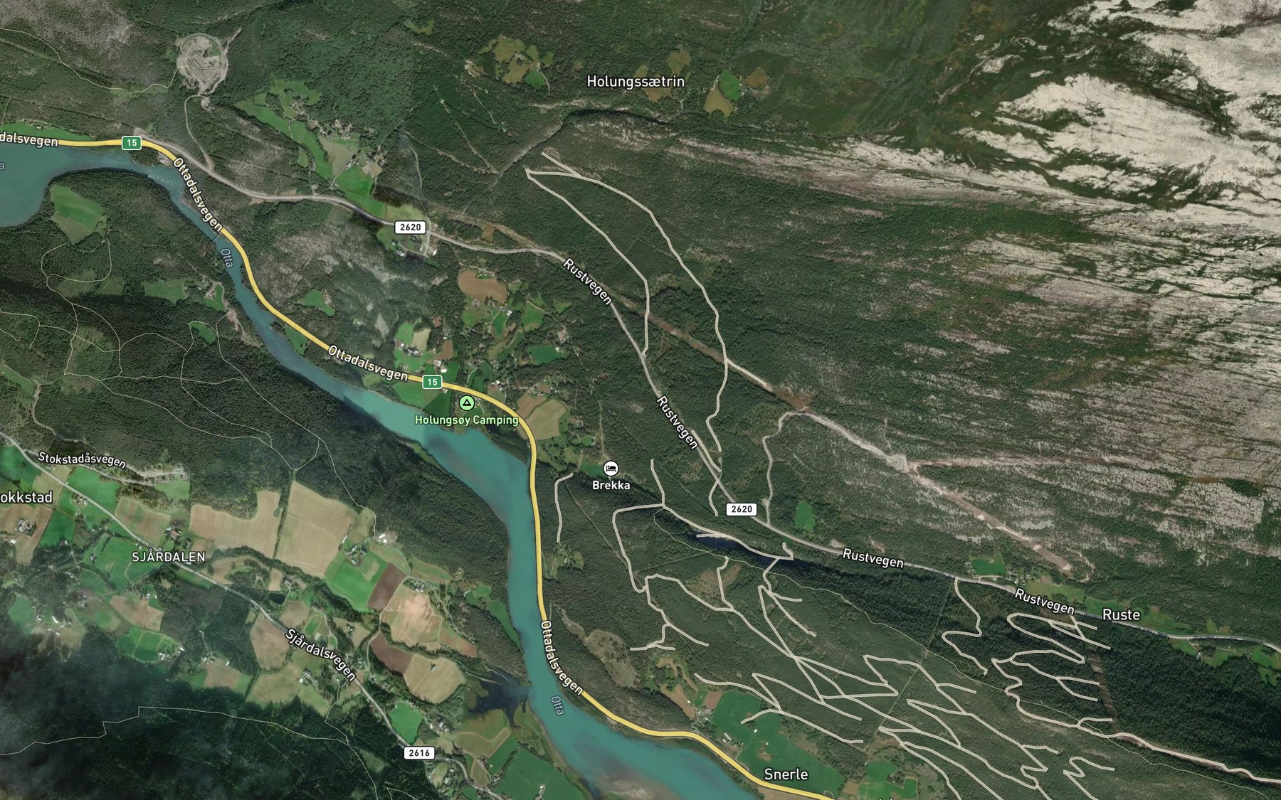 Satellite map of the Serkvesbekken