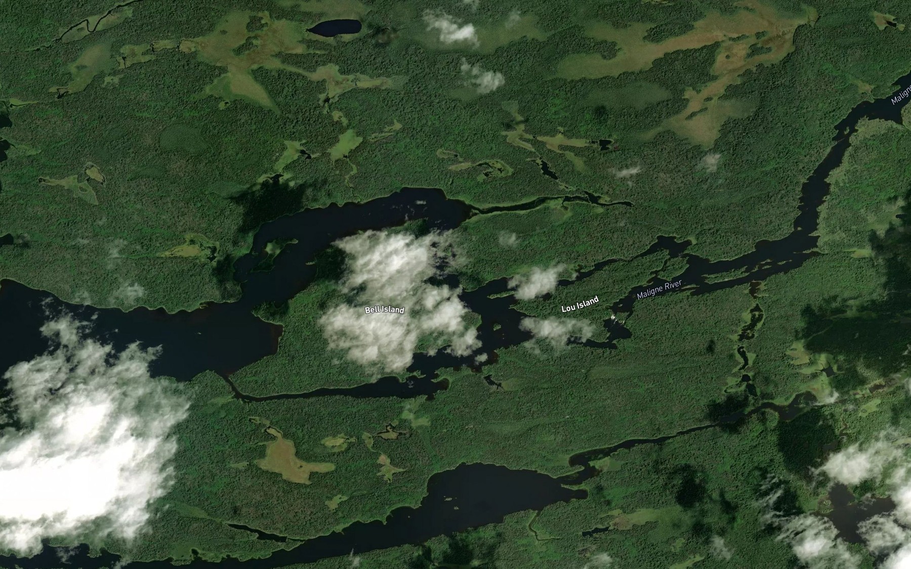 Satellite map of the Wegwagum Bay