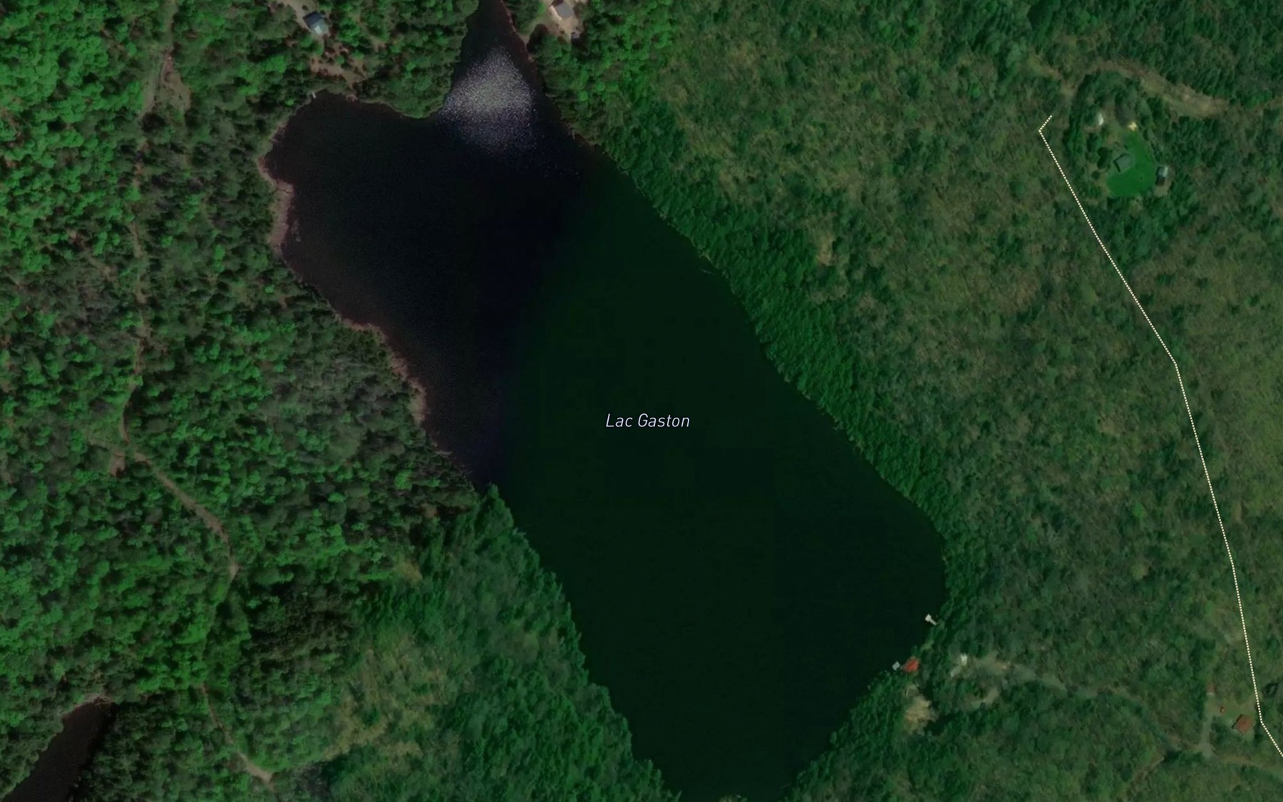 Satellite map of the Lac Gaston
