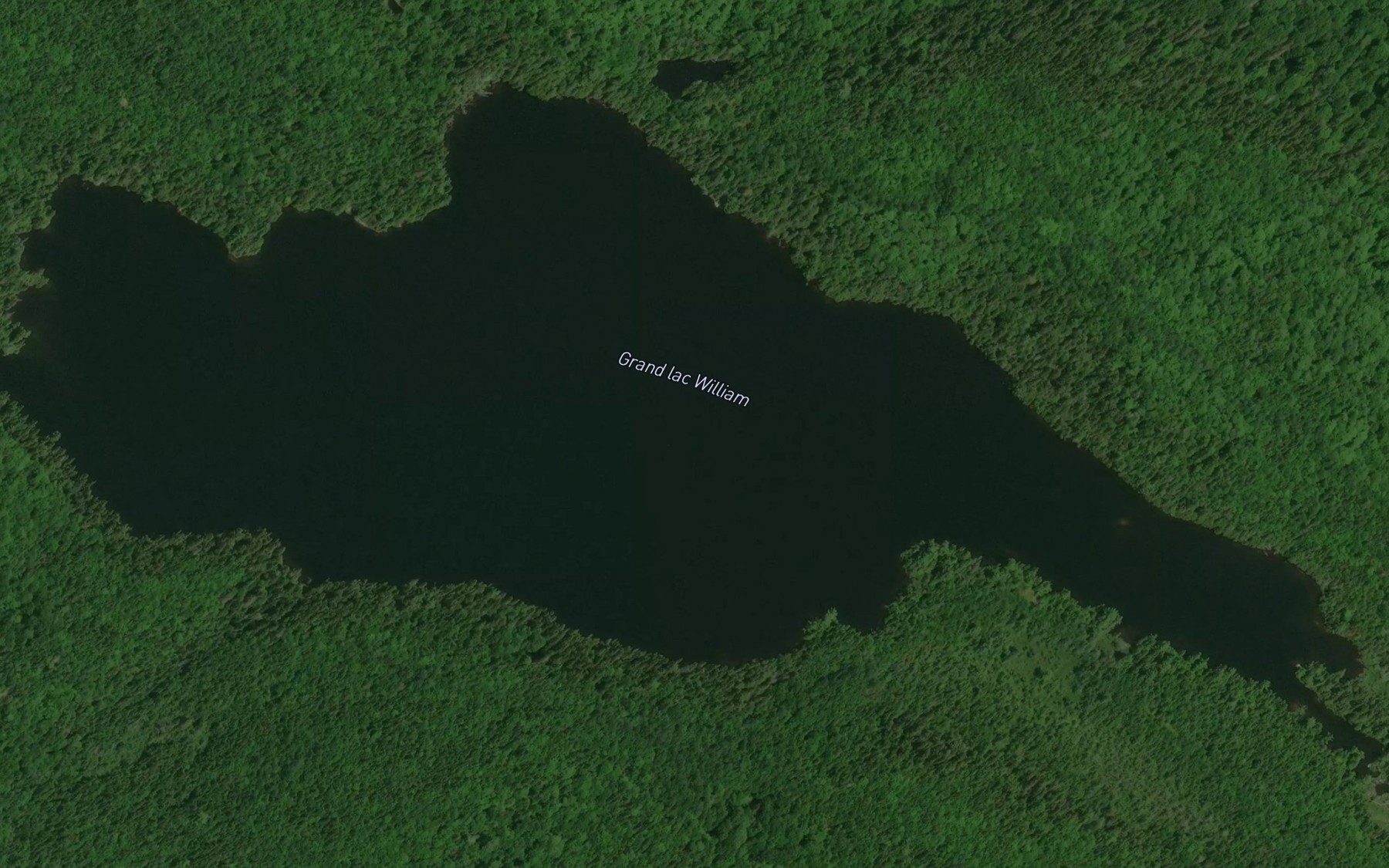 Satellite map of the Grand lac William