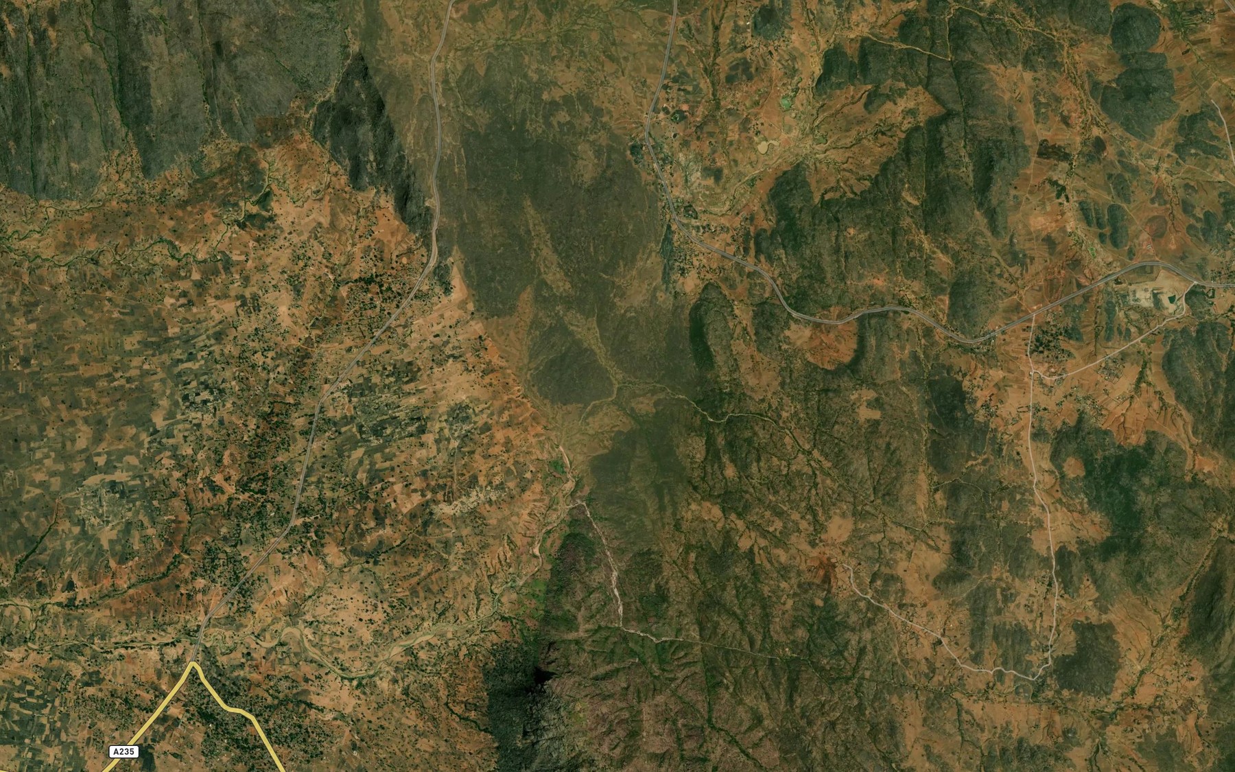 Satellite map of the Daw